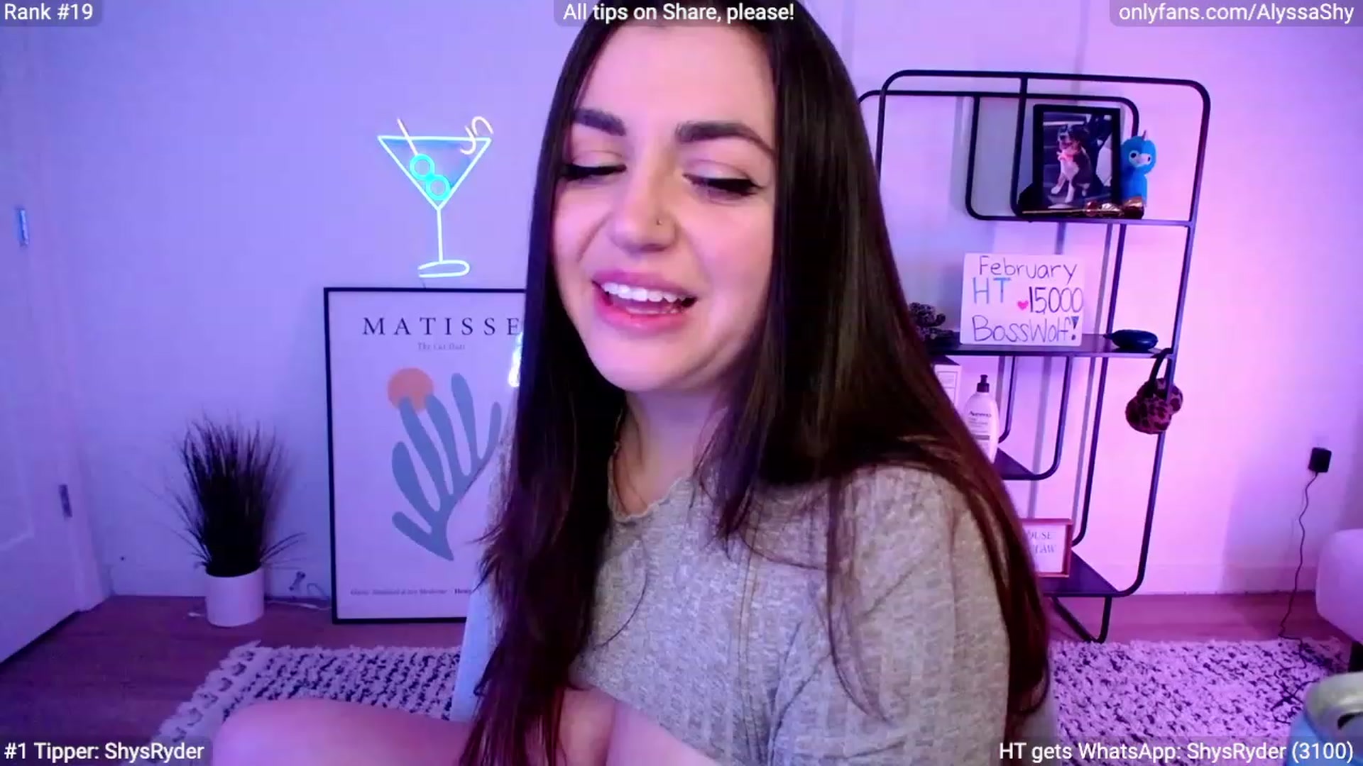 Gallery image thumbnail from AlyssaShy's myfreecams stream on, 02/18/2024, 07:09 image 2 of 20