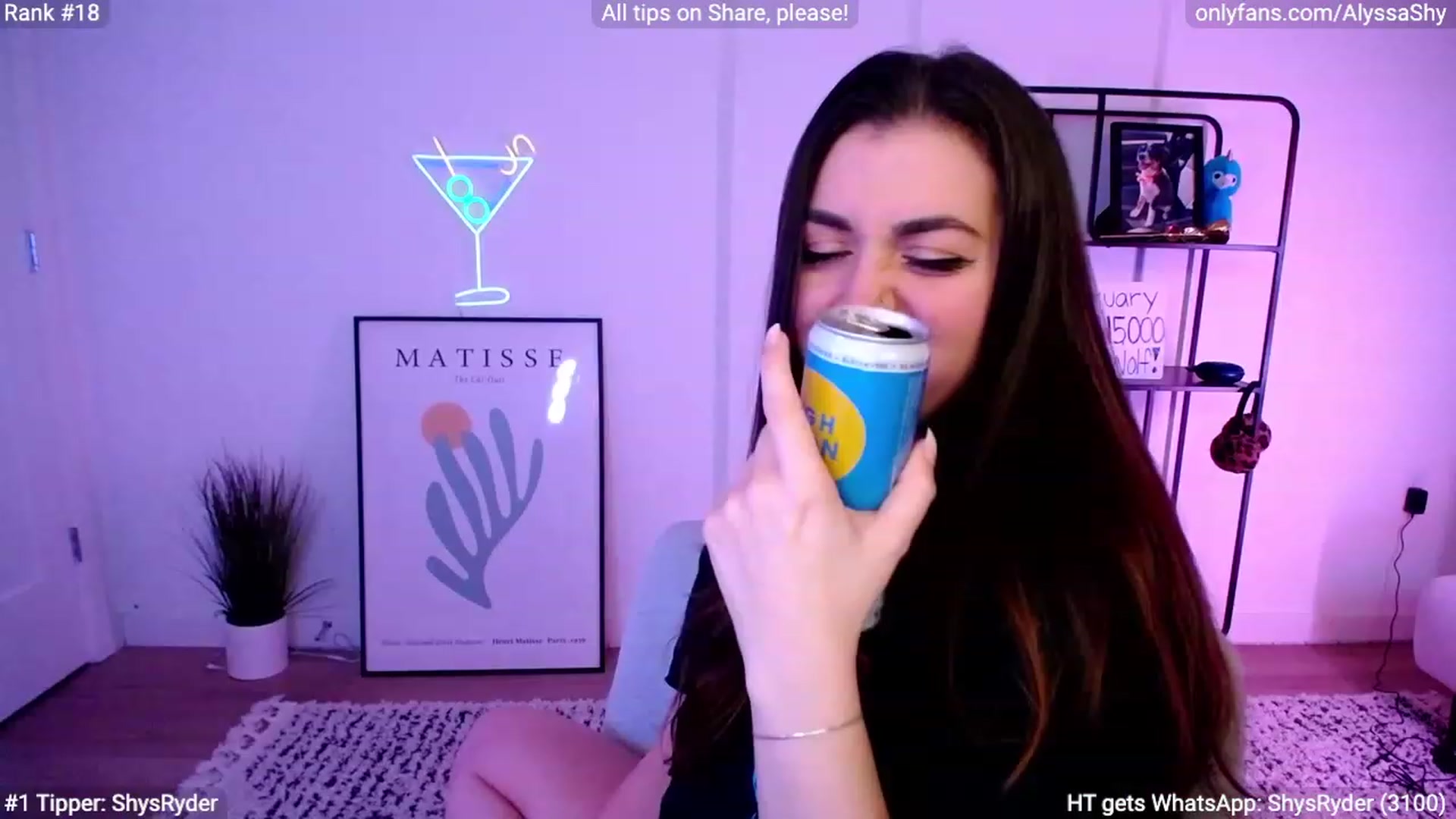 Gallery image thumbnail from AlyssaShy's myfreecams stream on, 02/18/2024, 07:09 image 18 of 20