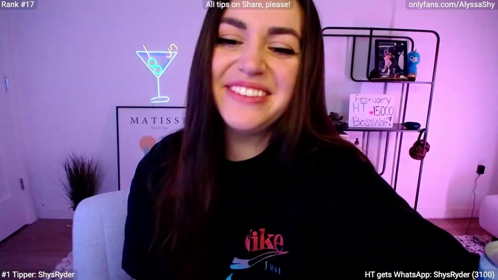 Gallery image thumbnail from AlyssaShy's myfreecams stream on, 02/18/2024, 07:09 image 11 of 20