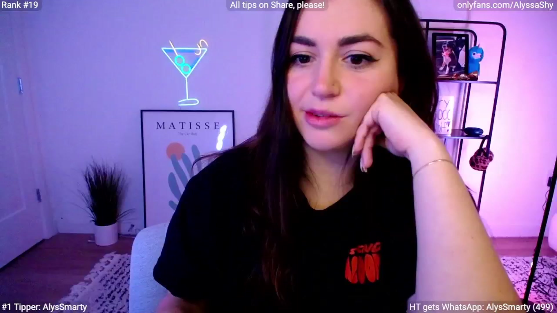 Gallery image thumbnail from AlyssaShy's myfreecams stream on, 02/19/2024, 02:51 image 8 of 20