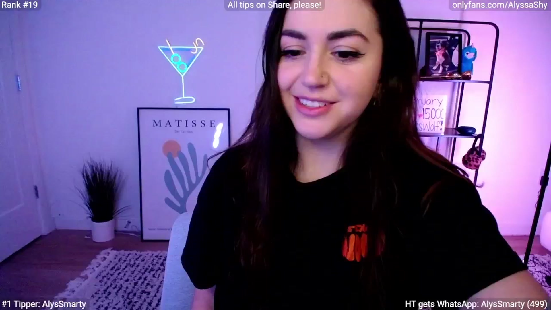Gallery image thumbnail from AlyssaShy's myfreecams stream on, 02/19/2024, 02:51 image 1 of 20