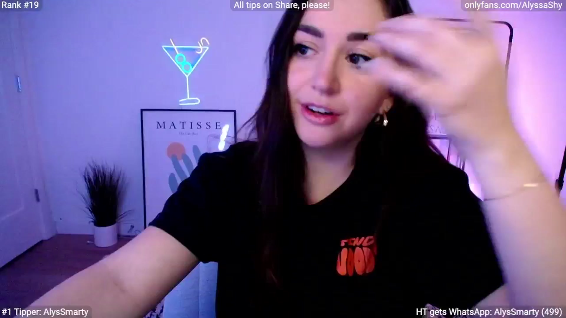 Gallery image thumbnail from AlyssaShy's myfreecams stream on, 02/19/2024, 02:51 image 2 of 20