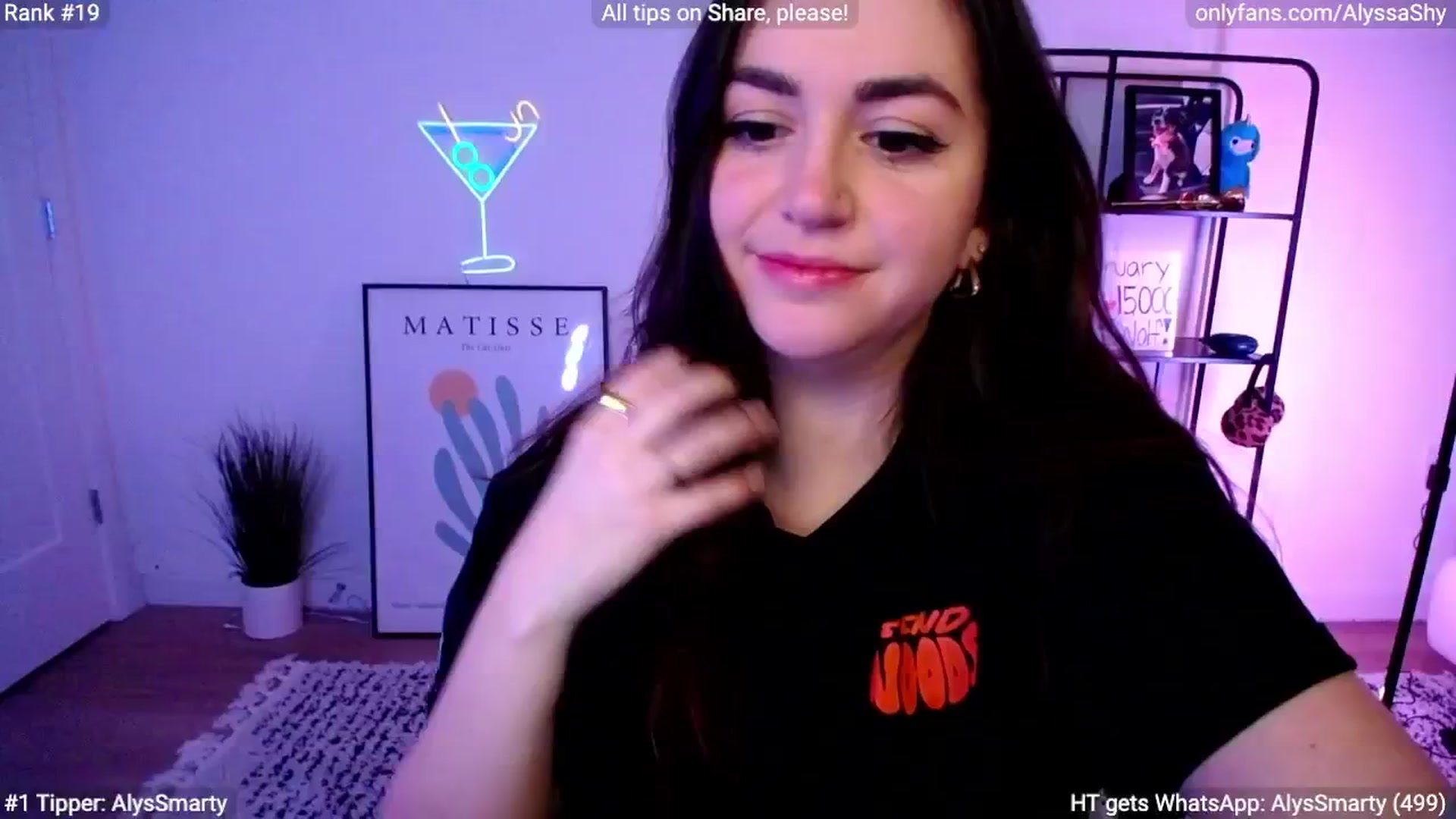 Gallery image thumbnail from AlyssaShy's myfreecams stream on, 02/19/2024, 02:51 image 4 of 20