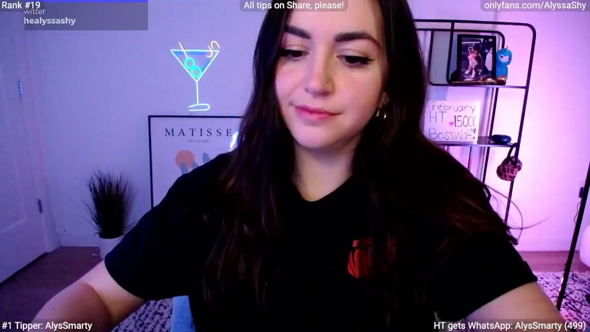 Gallery image thumbnail from AlyssaShy's myfreecams stream on, 02/19/2024, 02:51 image 13 of 20