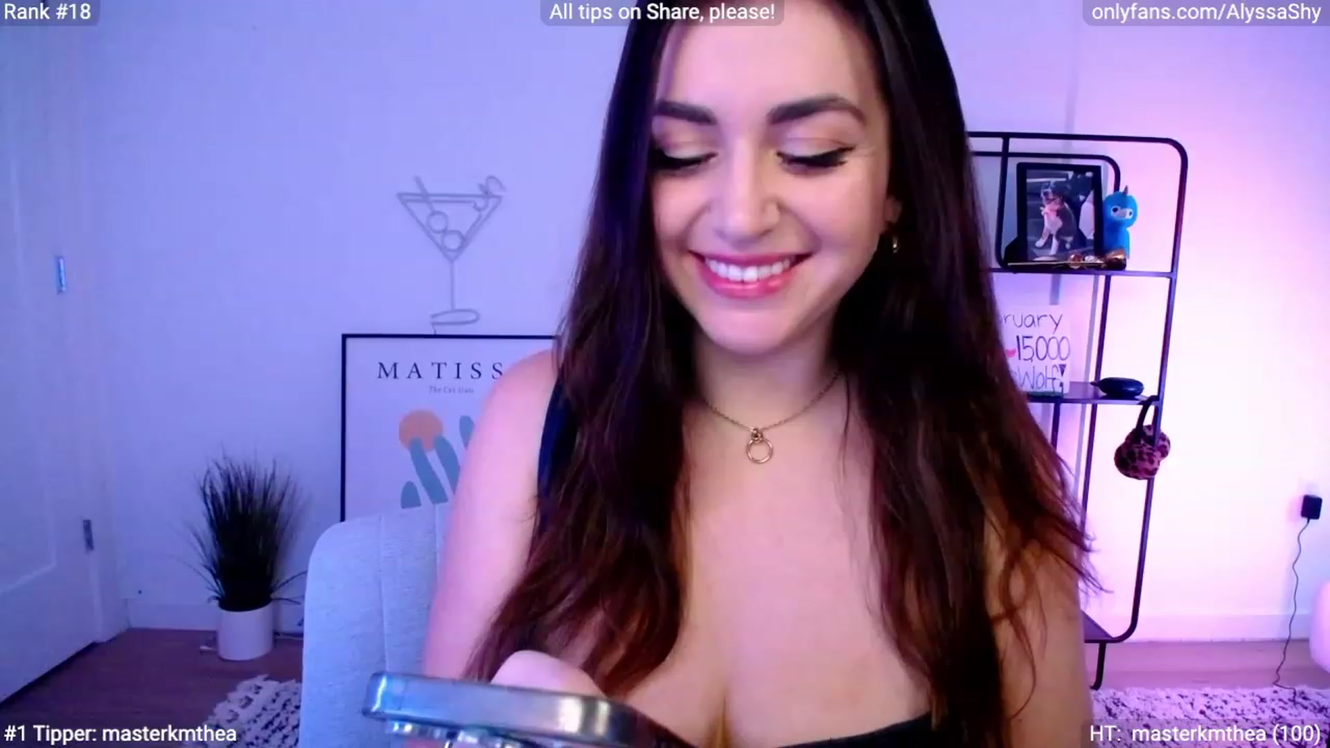 Gallery image thumbnail from AlyssaShy's myfreecams stream on, 02/22/2024, 23:43 image 1 of 20