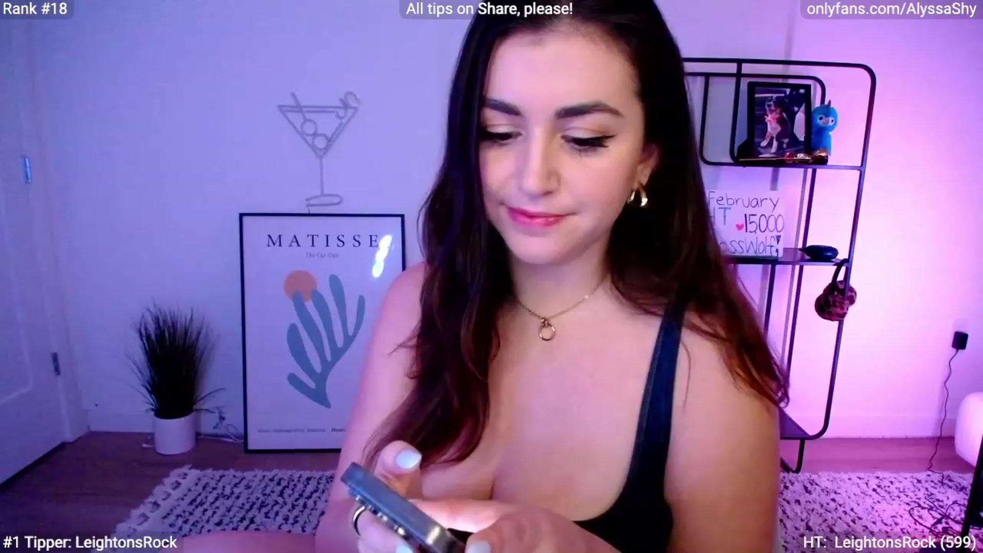 Gallery image thumbnail from AlyssaShy's myfreecams stream on, 02/22/2024, 23:43 image 12 of 20