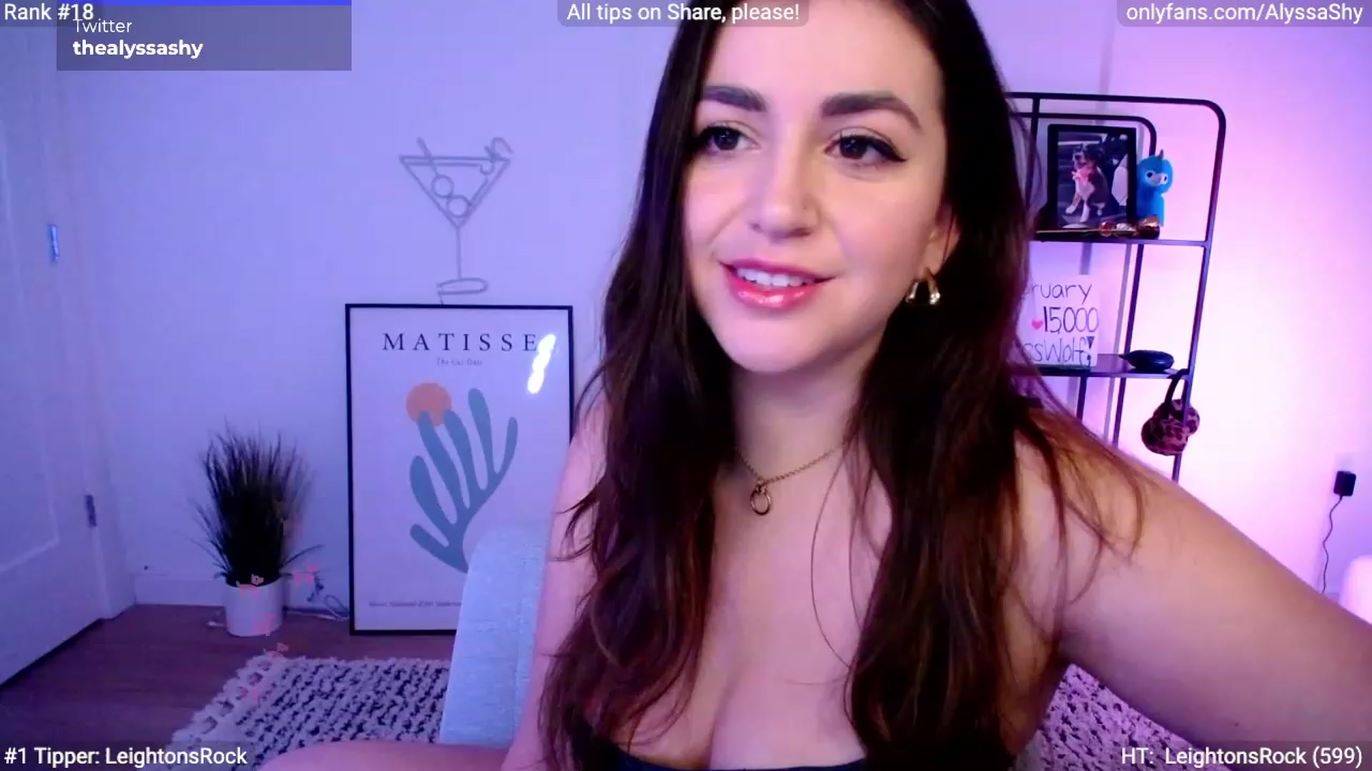 Gallery image thumbnail from AlyssaShy's myfreecams stream on, 02/22/2024, 23:43 image 3 of 20