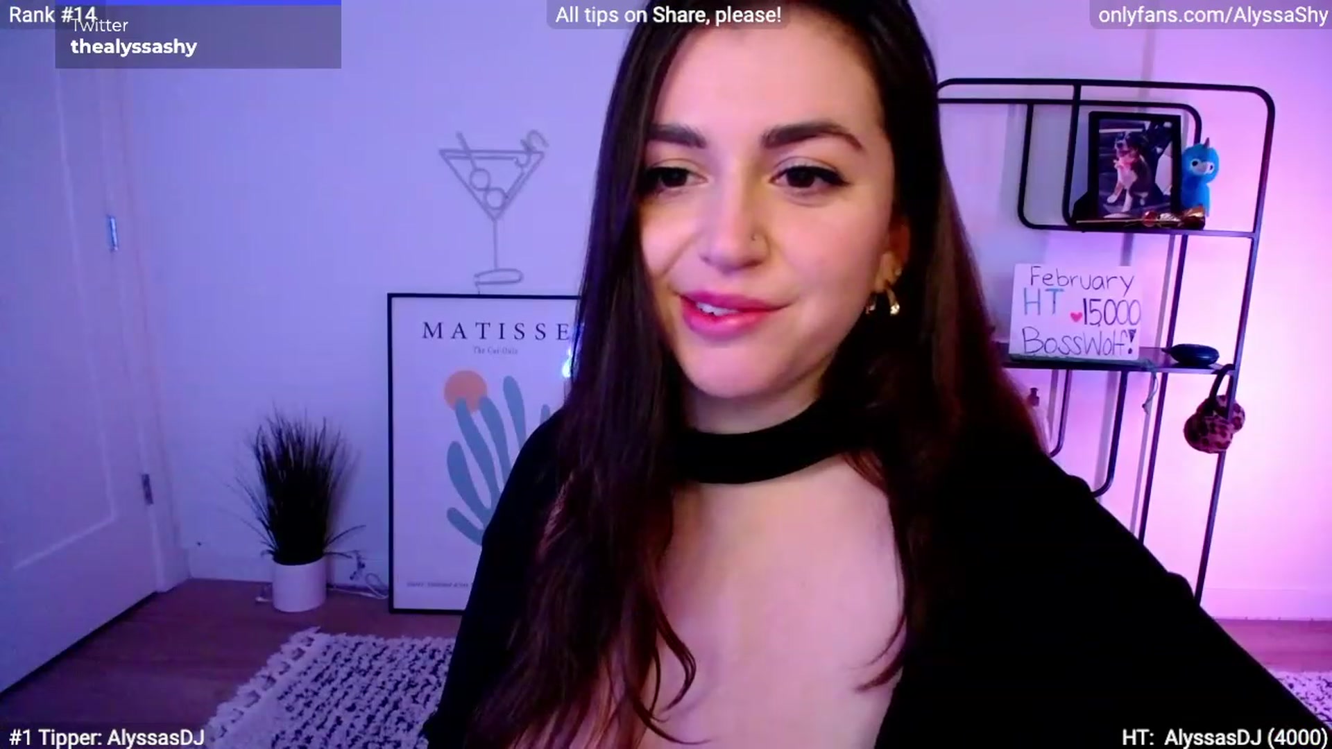 Gallery image thumbnail from AlyssaShy's myfreecams stream on, 02/24/2024, 03:03 image 19 of 20