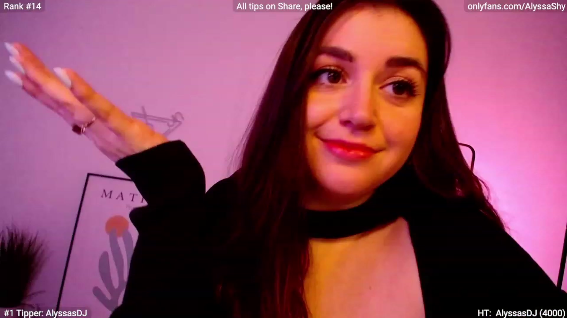 Gallery image thumbnail from AlyssaShy's myfreecams stream on, 02/24/2024, 05:58 image 9 of 20