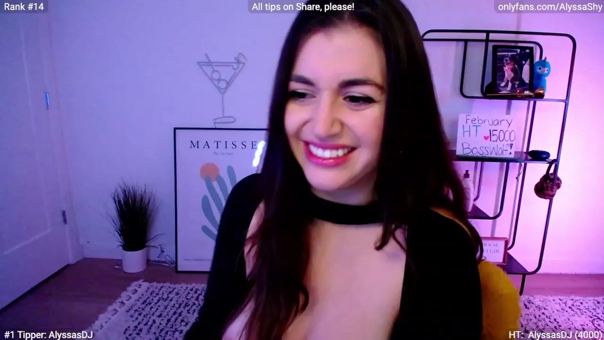 Gallery image thumbnail from AlyssaShy's myfreecams stream on, 02/24/2024, 05:58 image 8 of 20
