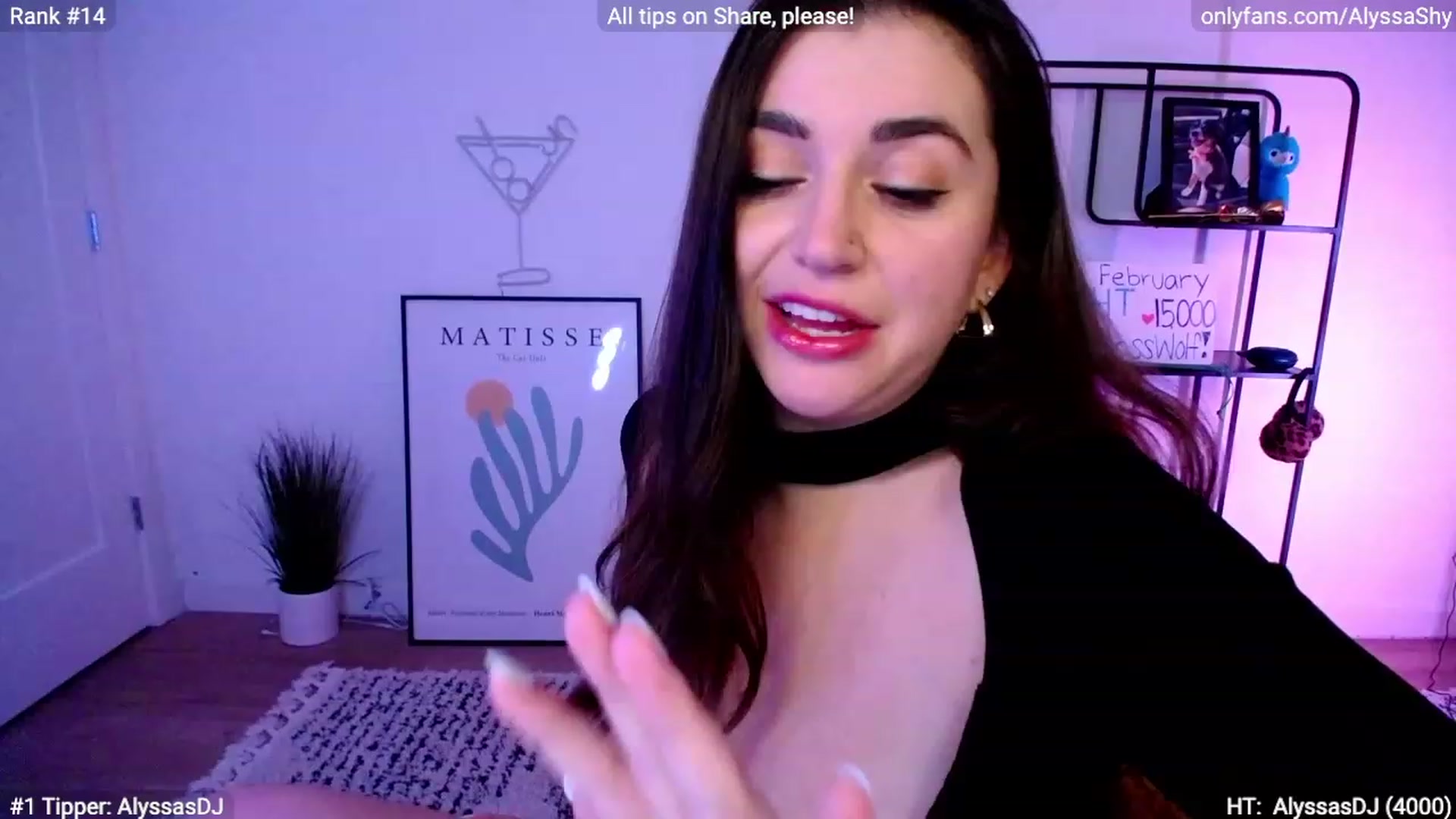 Gallery image thumbnail from AlyssaShy's myfreecams stream on, 02/24/2024, 05:58 image 12 of 20
