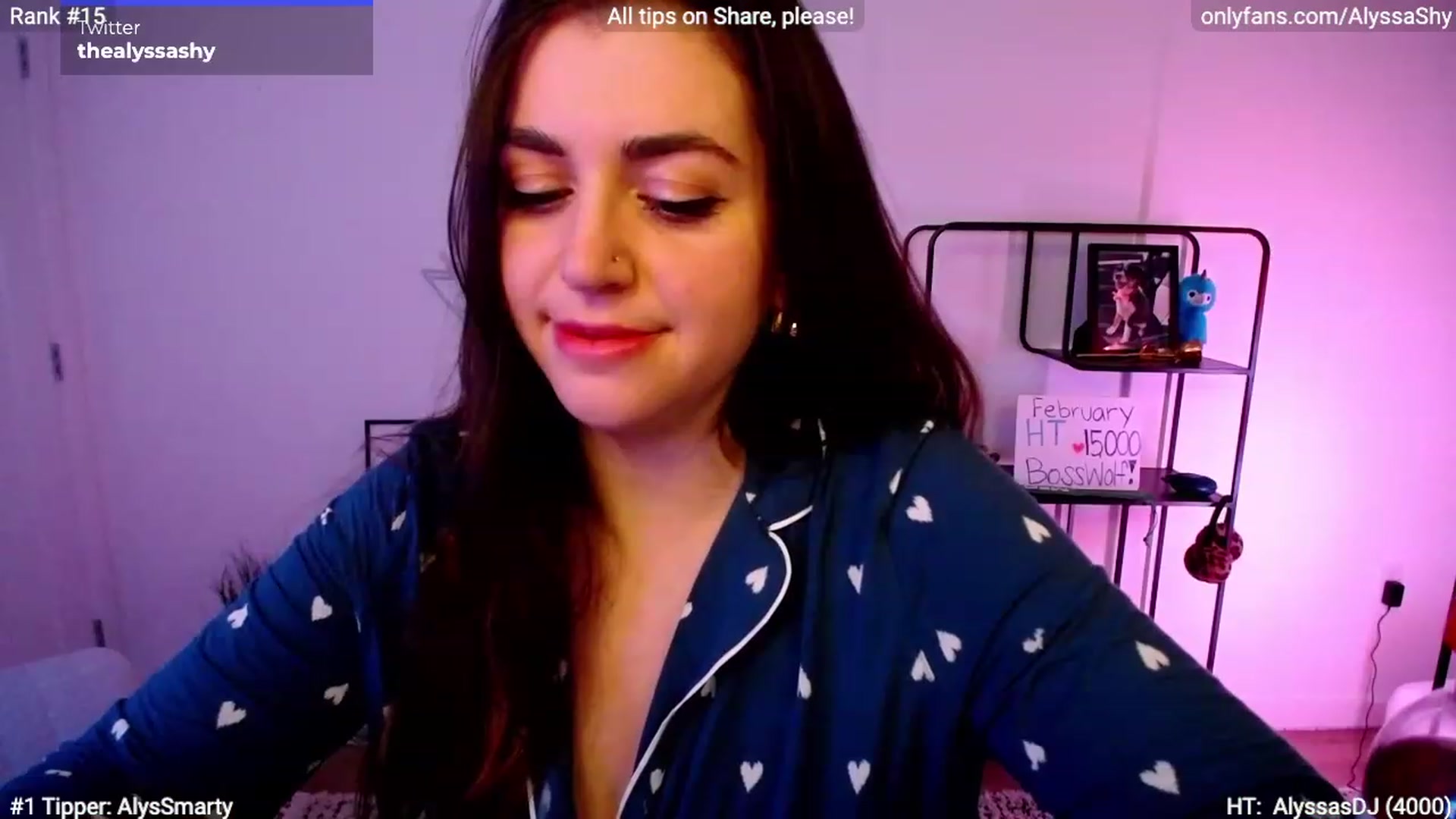 Gallery image thumbnail from AlyssaShy's myfreecams stream on, 02/24/2024, 07:41 image 16 of 20