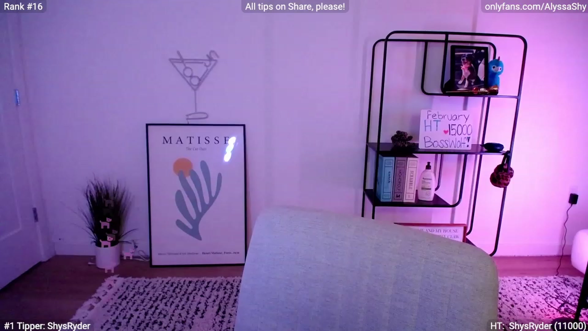 Gallery image thumbnail from AlyssaShy's myfreecams stream on, 02/27/2024, 01:27 image 7 of 20
