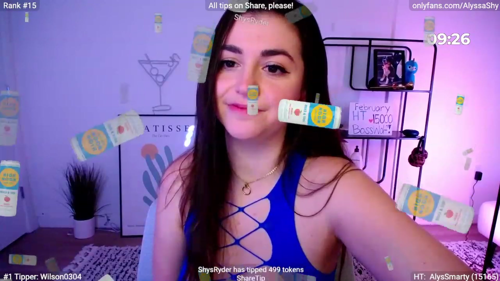 Gallery image thumbnail from AlyssaShy's myfreecams stream on, 02/27/2024, 04:40 image 7 of 20