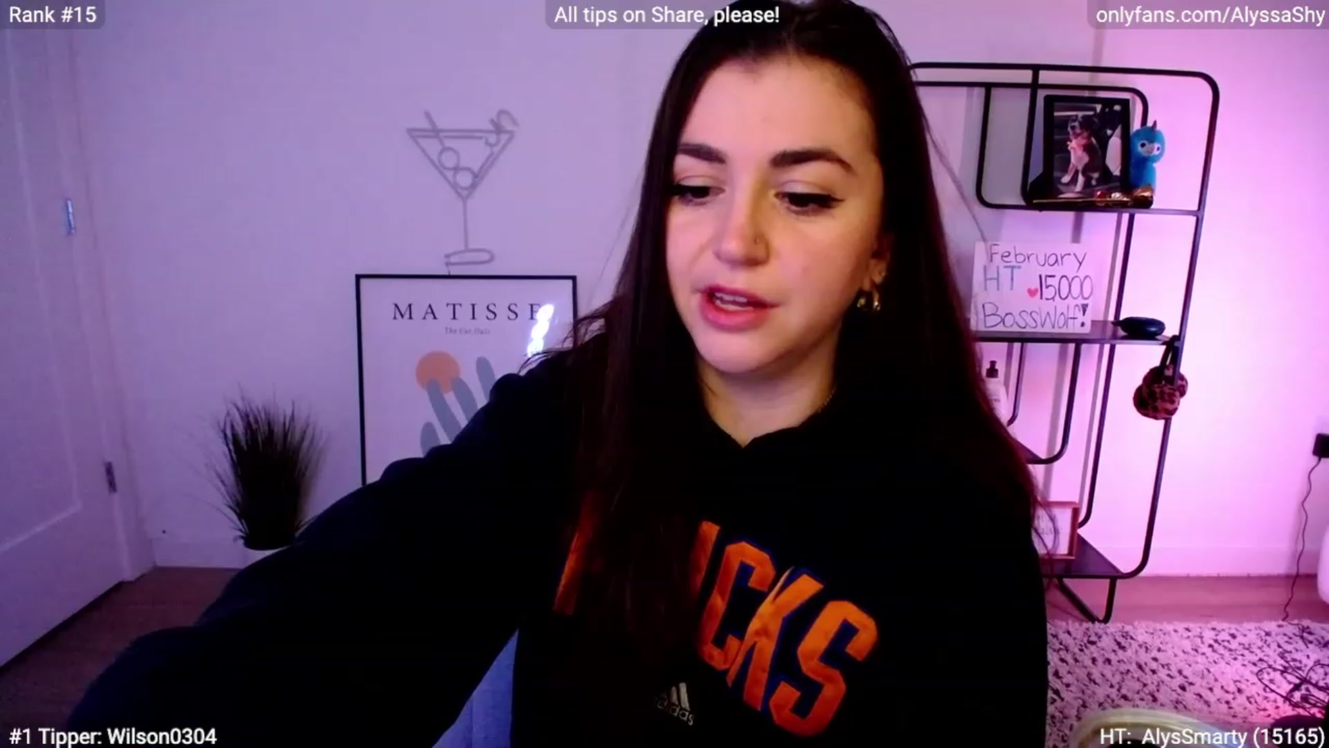 Gallery image thumbnail from AlyssaShy's myfreecams stream on, 02/27/2024, 06:54 image 1 of 20