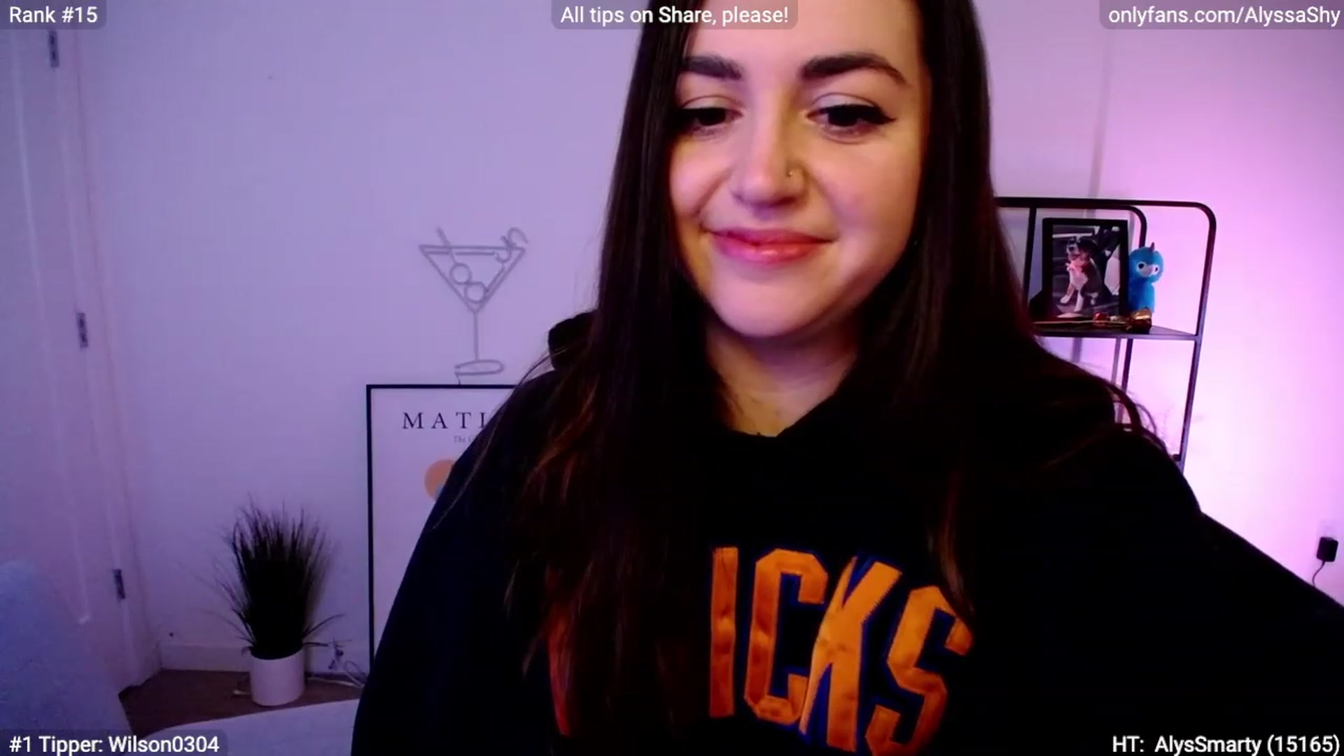 Gallery image thumbnail from AlyssaShy's myfreecams stream on, 02/27/2024, 06:54 image 5 of 20