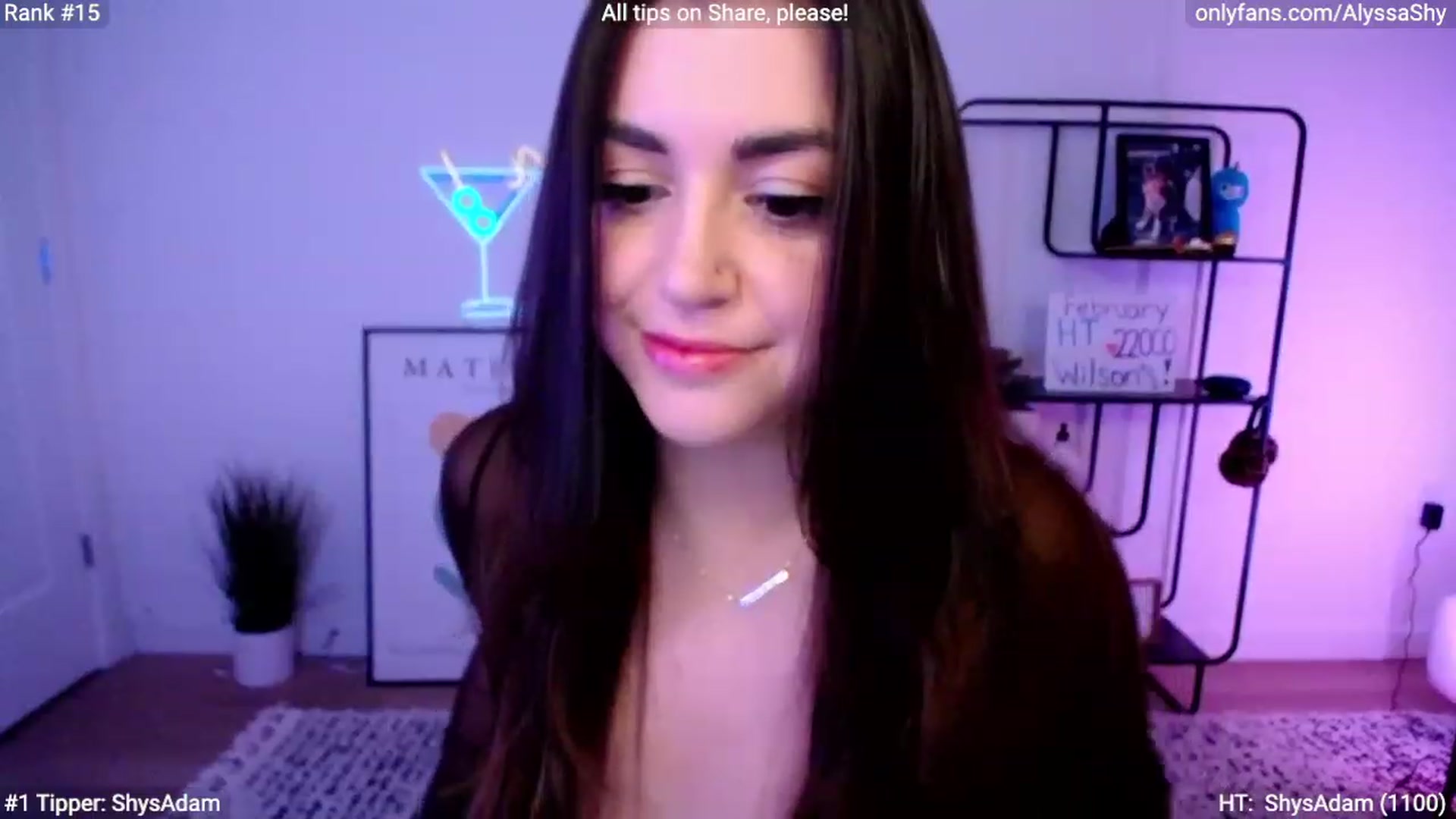 Gallery image thumbnail from AlyssaShy's myfreecams stream on, 02/28/2024, 22:27 image 20 of 20