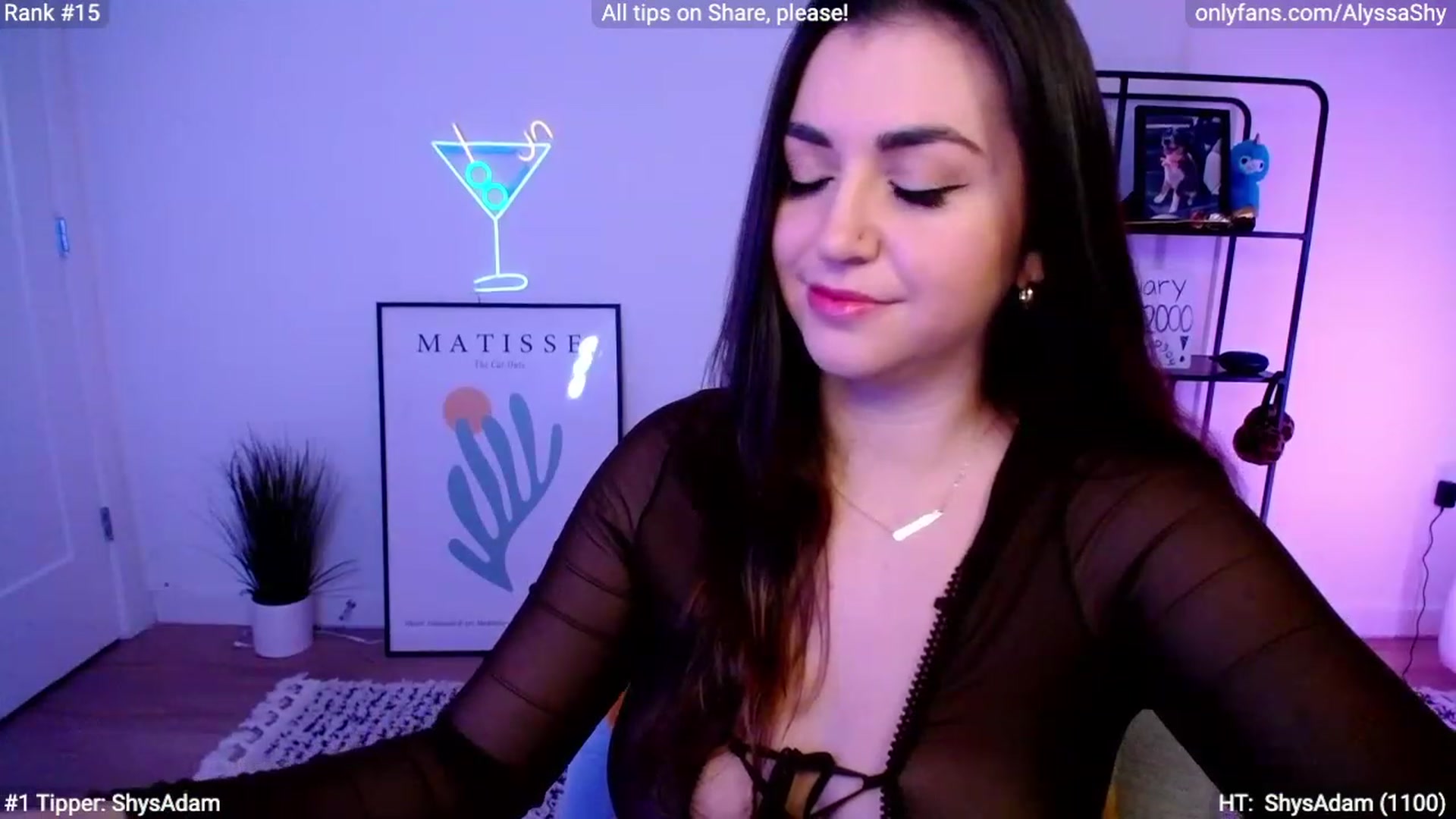 Gallery image thumbnail from AlyssaShy's myfreecams stream on, 02/28/2024, 22:27 image 14 of 20
