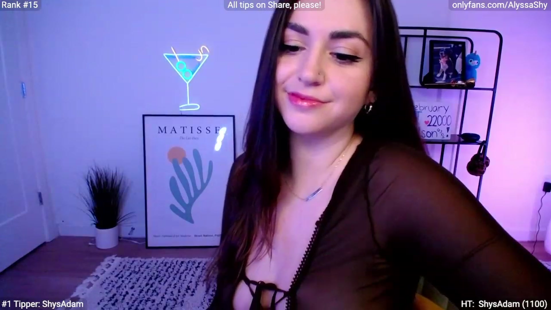 Gallery image thumbnail from AlyssaShy's myfreecams stream on, 02/28/2024, 22:27 image 11 of 20