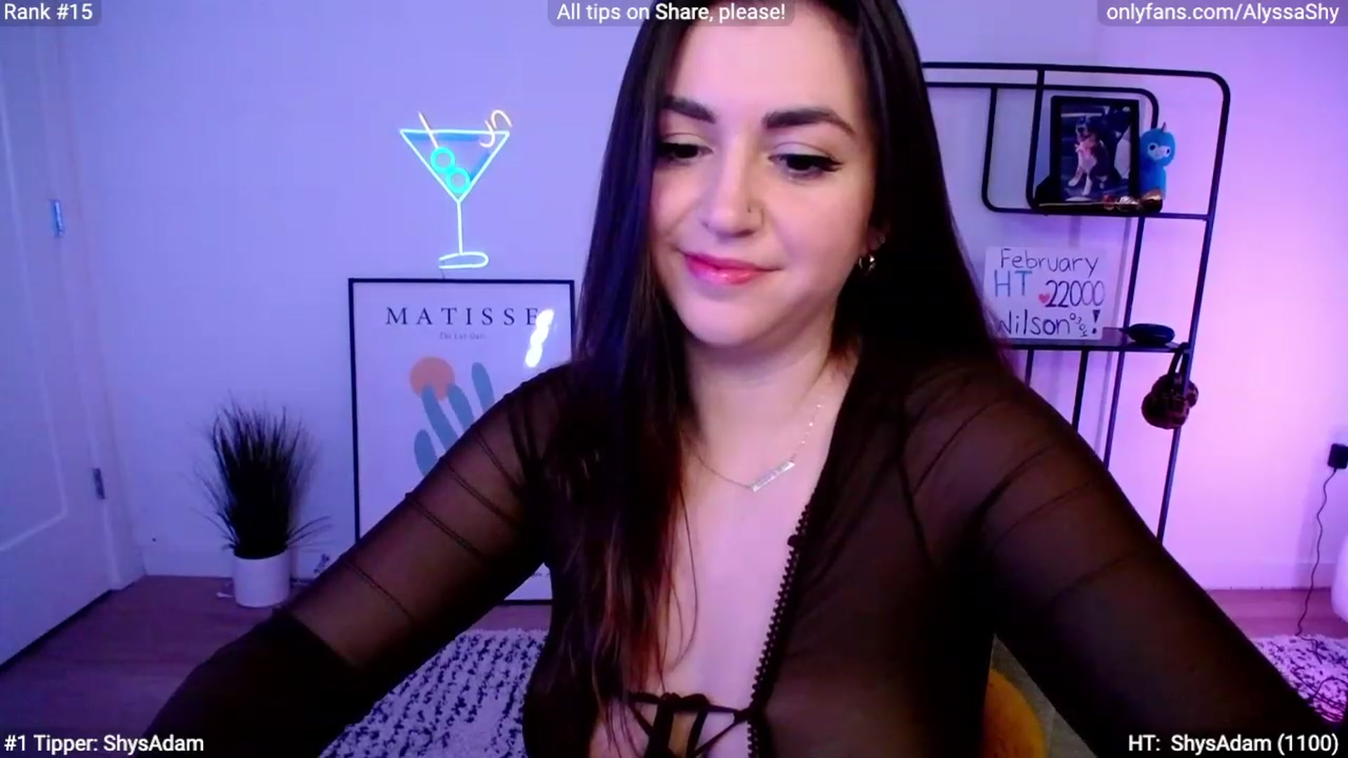 Gallery image thumbnail from AlyssaShy's myfreecams stream on, 02/28/2024, 22:27 image 15 of 20