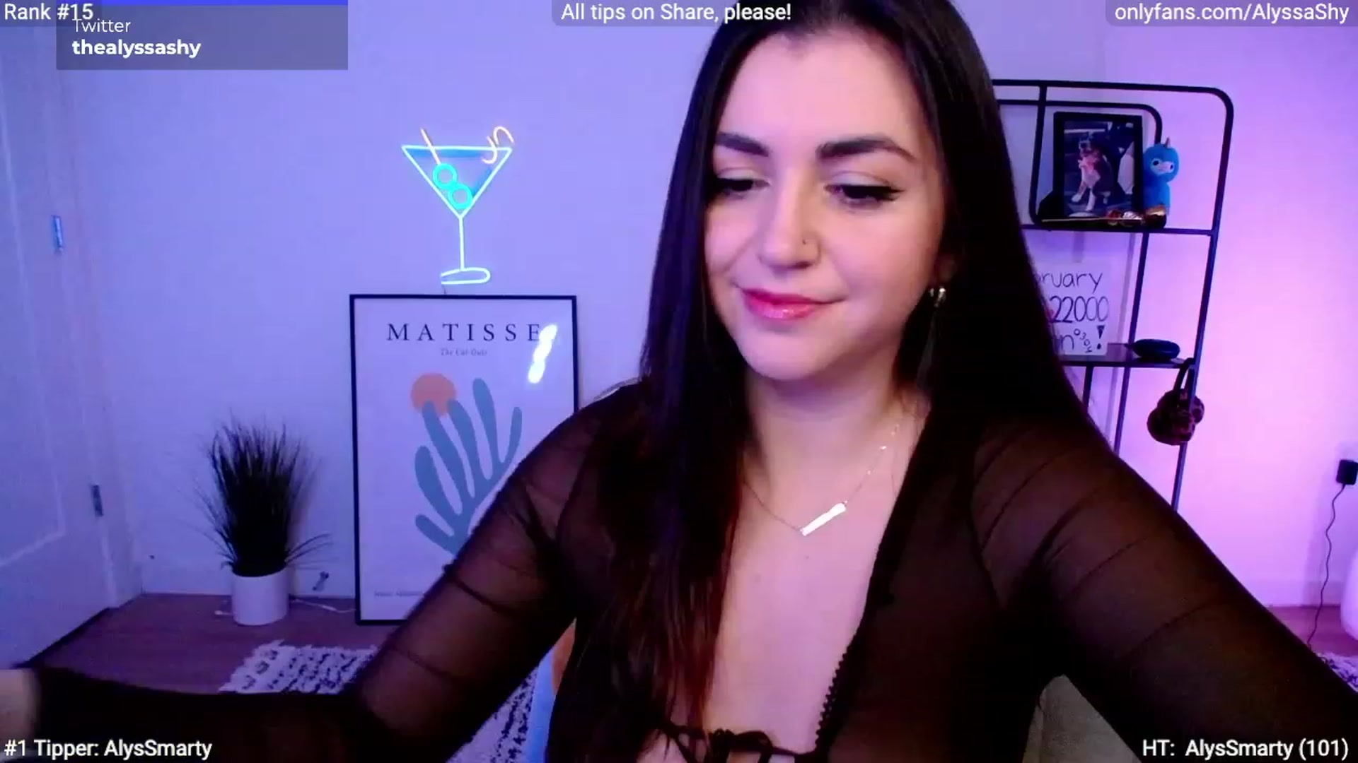 Gallery image thumbnail from AlyssaShy's myfreecams stream on, 02/28/2024, 22:27 image 4 of 20