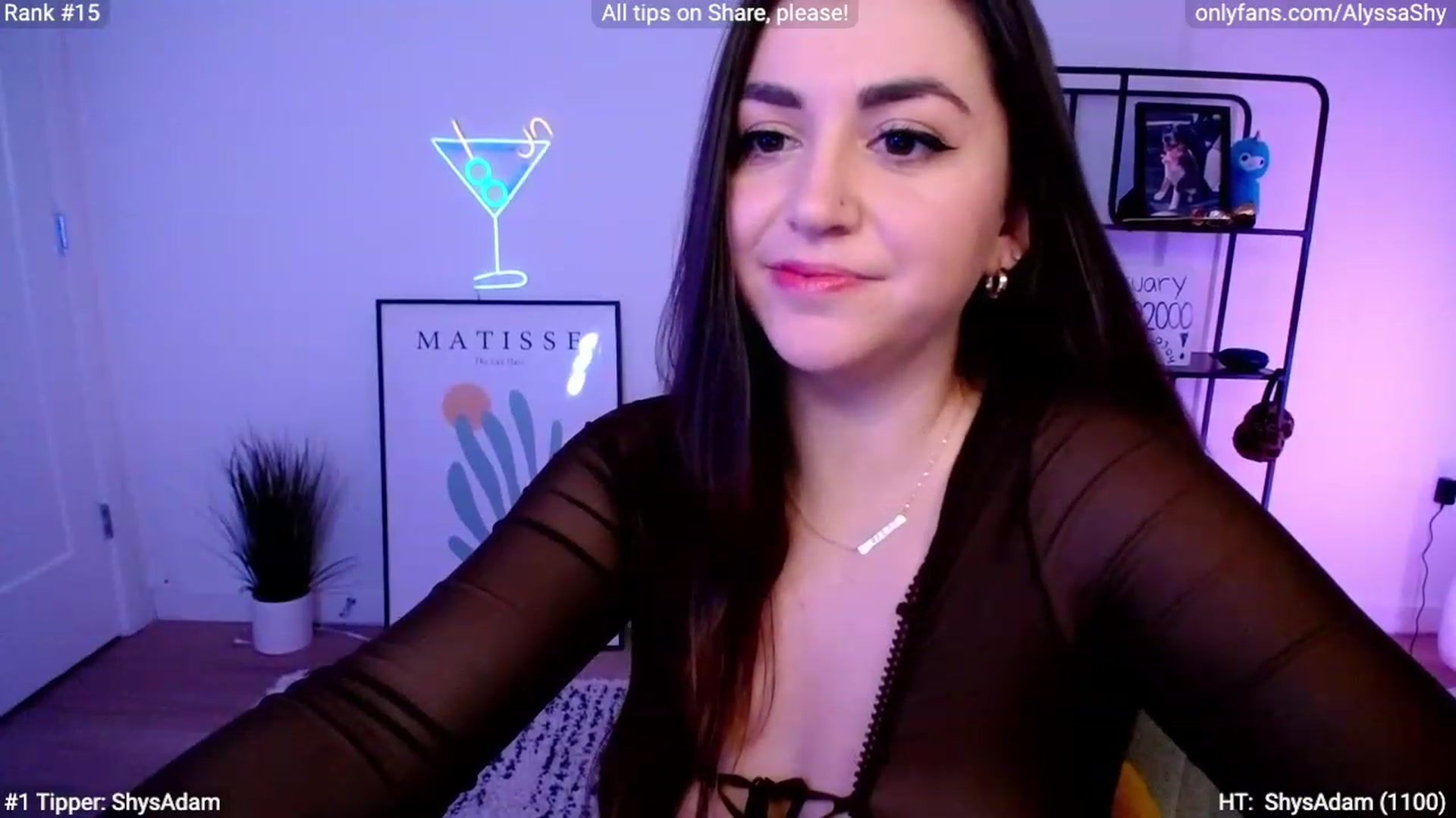 Gallery image thumbnail from AlyssaShy's myfreecams stream on, 02/28/2024, 22:27 image 13 of 20