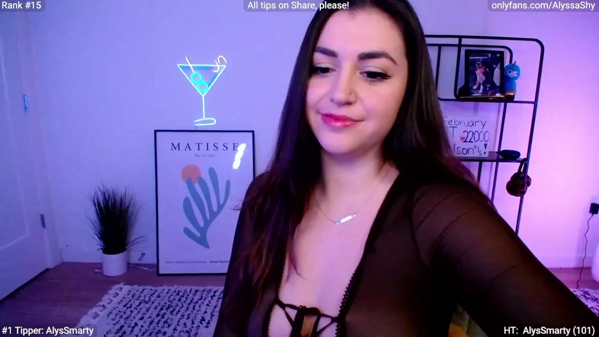 Gallery image thumbnail from AlyssaShy's myfreecams stream on, 02/28/2024, 22:27 image 2 of 20