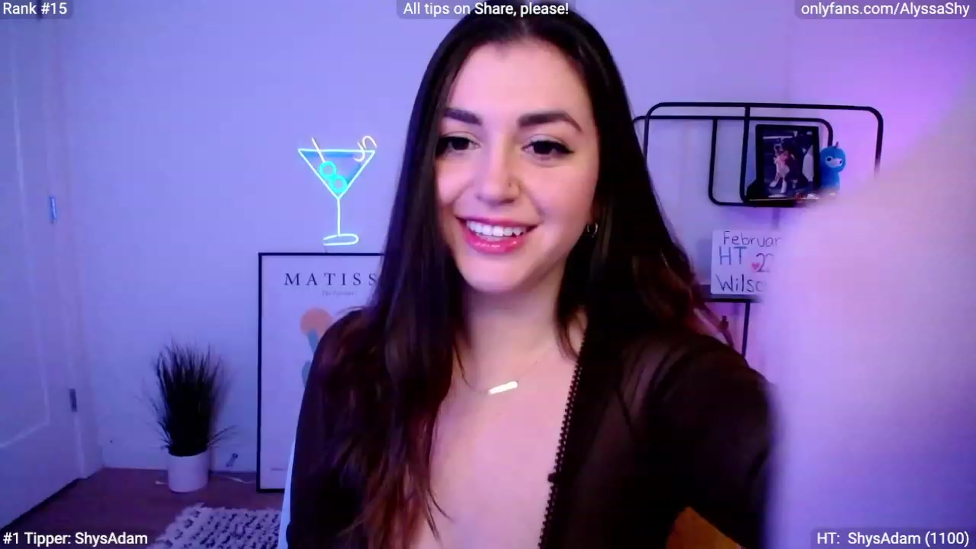 Gallery image thumbnail from AlyssaShy's myfreecams stream on, 02/28/2024, 23:21 image 16 of 20