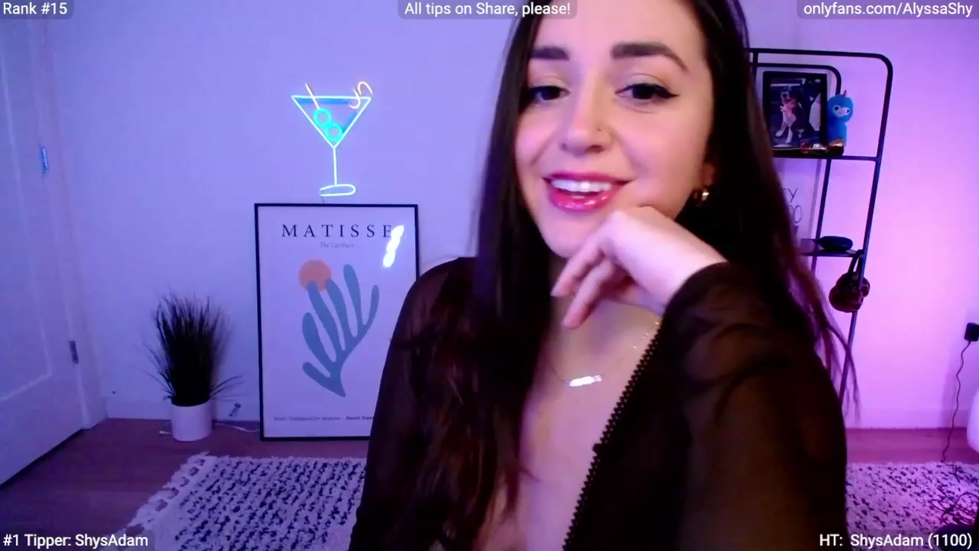 Gallery image thumbnail from AlyssaShy's myfreecams stream on, 02/28/2024, 23:21 image 10 of 20