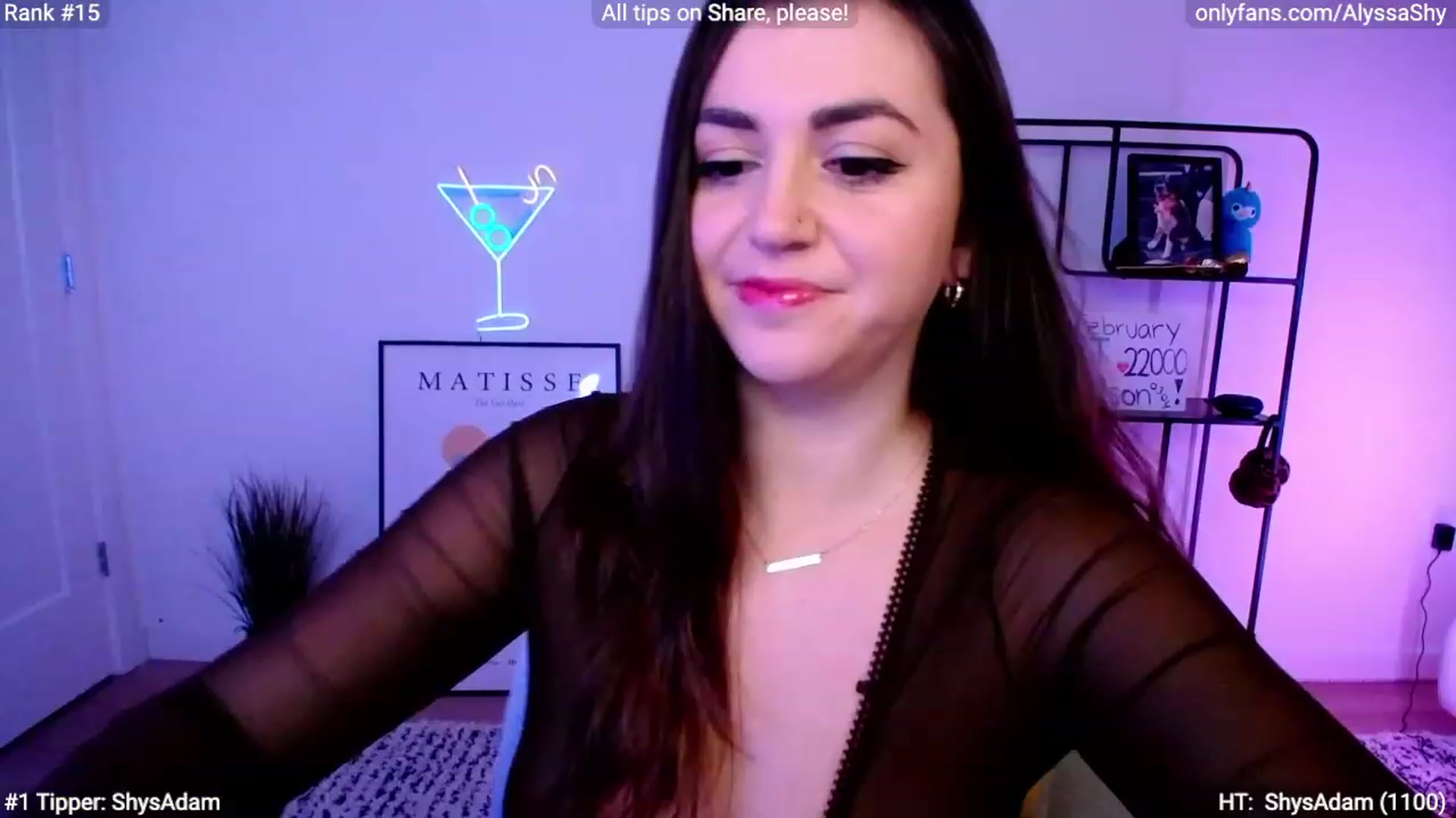 Gallery image thumbnail from AlyssaShy's myfreecams stream on, 02/28/2024, 23:21 image 18 of 20