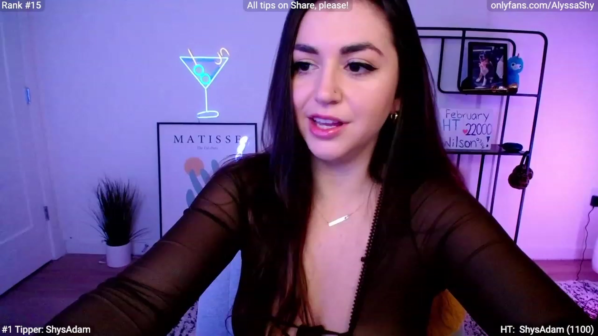 Gallery image thumbnail from AlyssaShy's myfreecams stream on, 02/28/2024, 23:21 image 3 of 20