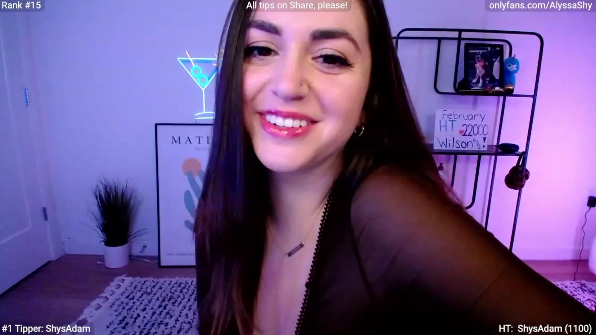 Gallery image thumbnail from AlyssaShy's myfreecams stream on, 02/28/2024, 23:21 image 11 of 20