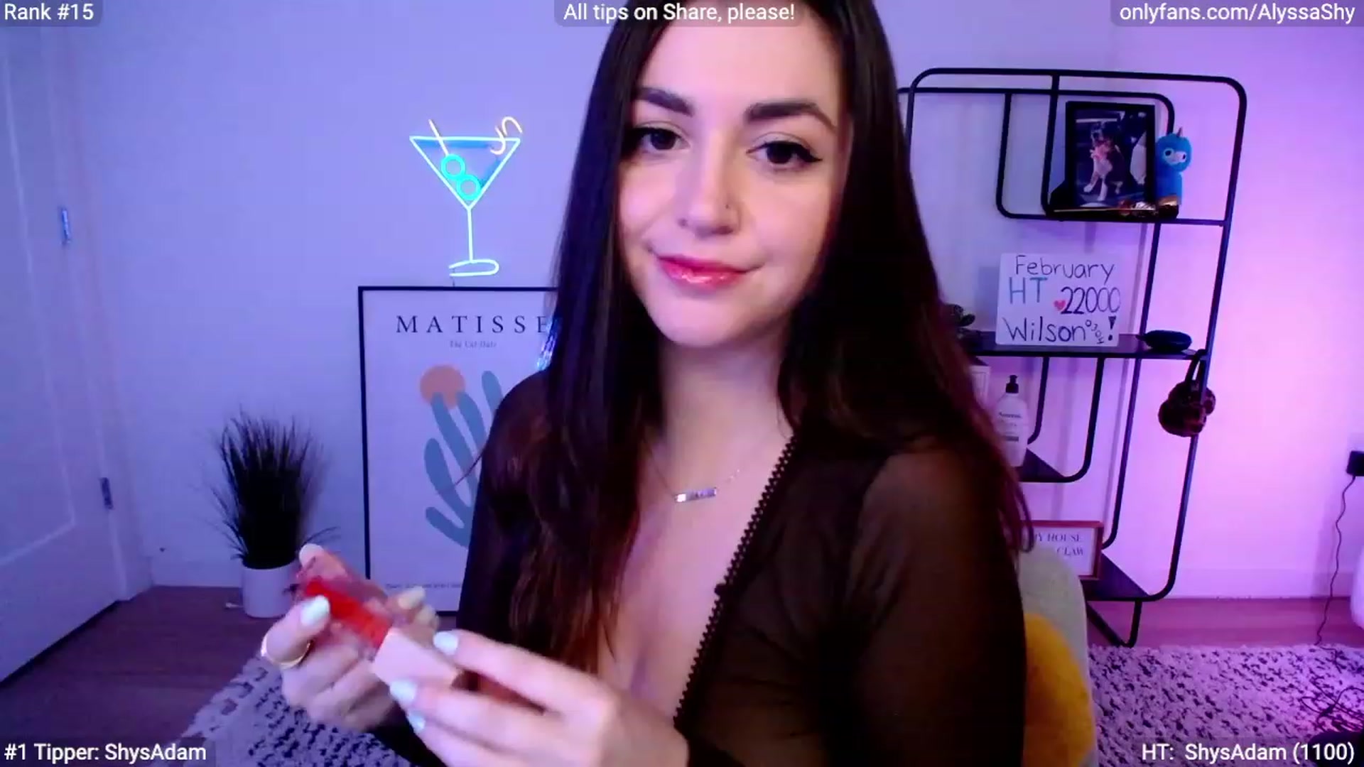 Gallery image thumbnail from AlyssaShy's myfreecams stream on, 02/28/2024, 23:21 image 6 of 20