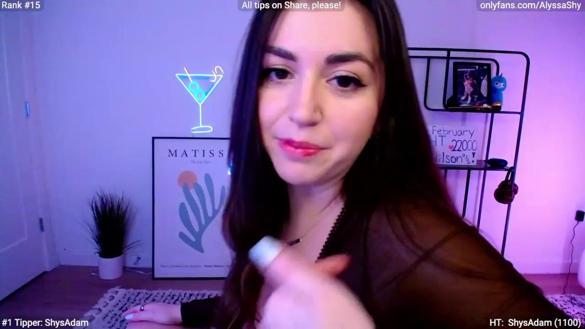 Gallery image thumbnail from AlyssaShy's myfreecams stream on, 02/28/2024, 23:21 image 20 of 20