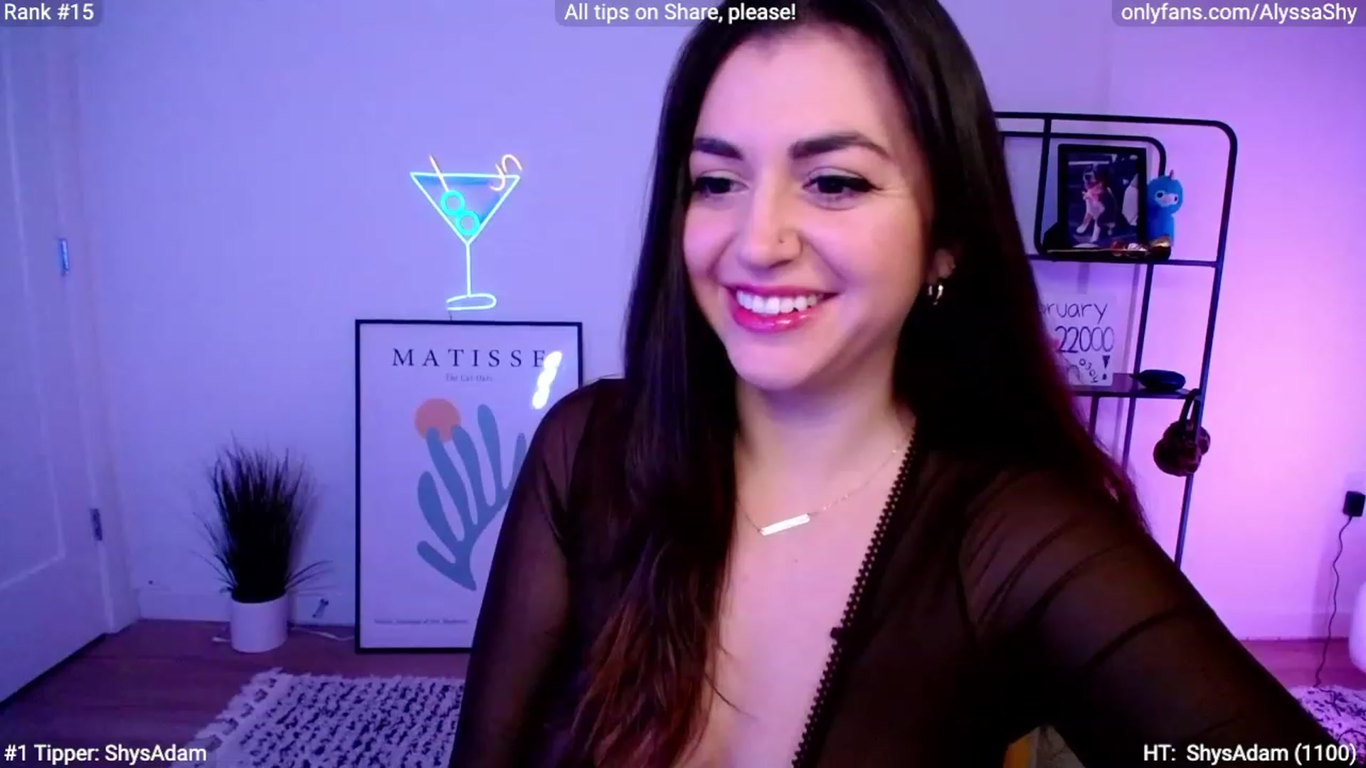 Gallery image thumbnail from AlyssaShy's myfreecams stream on, 02/28/2024, 23:21 image 19 of 20