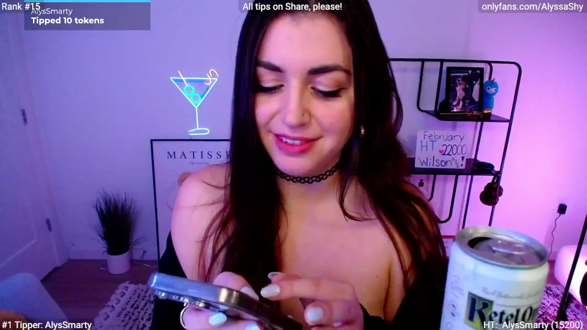 Gallery image thumbnail from AlyssaShy's myfreecams stream on, 03/01/2024, 07:54 image 9 of 20