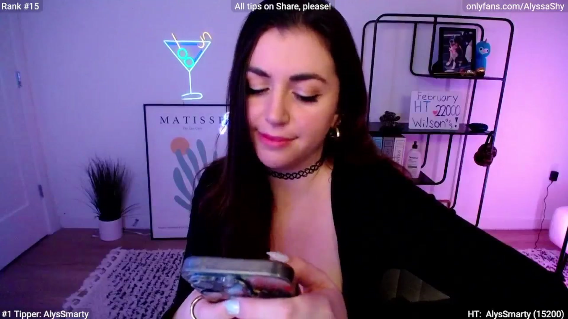 Gallery image thumbnail from AlyssaShy's myfreecams stream on, 03/01/2024, 07:54 image 19 of 20