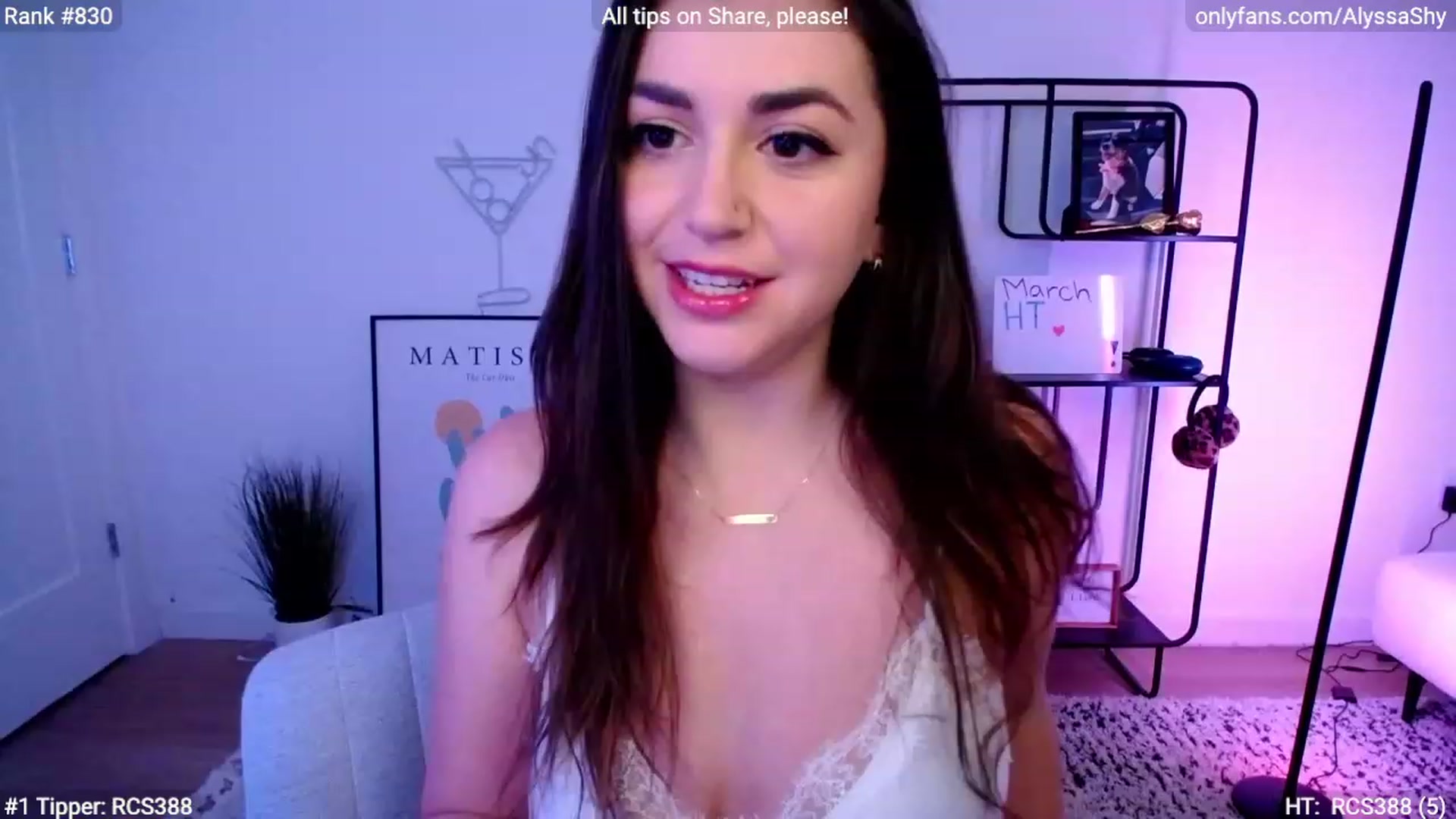 Gallery image thumbnail from AlyssaShy's myfreecams stream on, 03/12/2024, 23:21 image 2 of 20