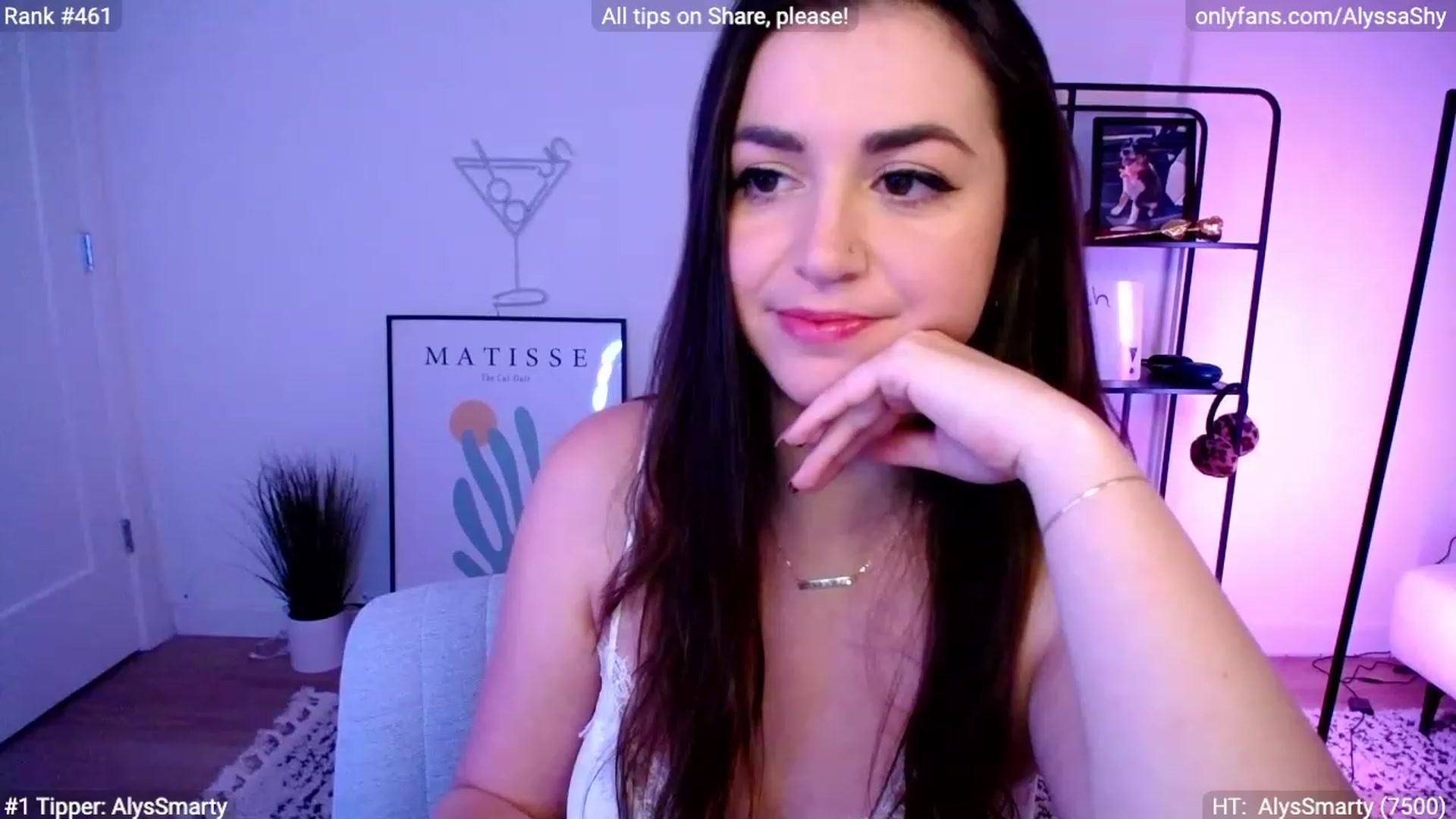 Gallery image thumbnail from AlyssaShy's myfreecams stream on, 03/12/2024, 23:21 image 18 of 20