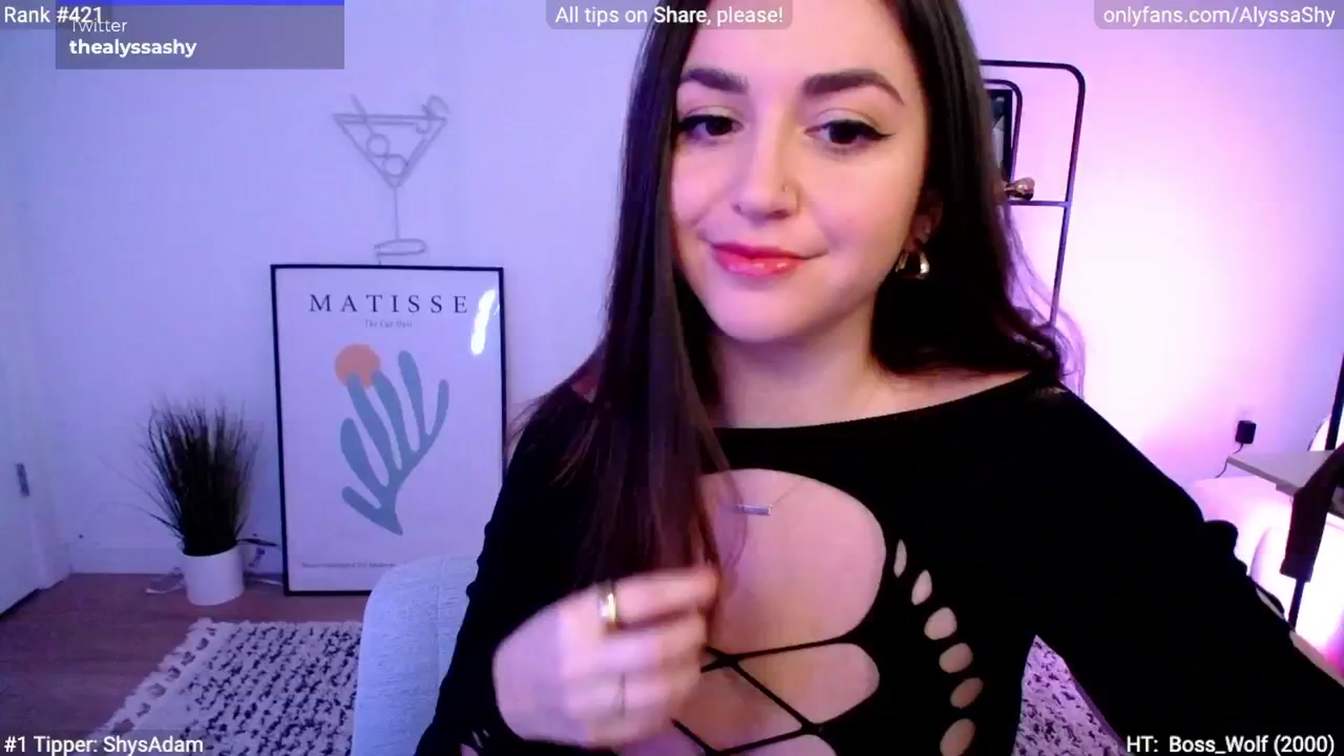 Gallery image thumbnail from AlyssaShy's myfreecams stream on, 03/13/2024, 23:03 image 3 of 20