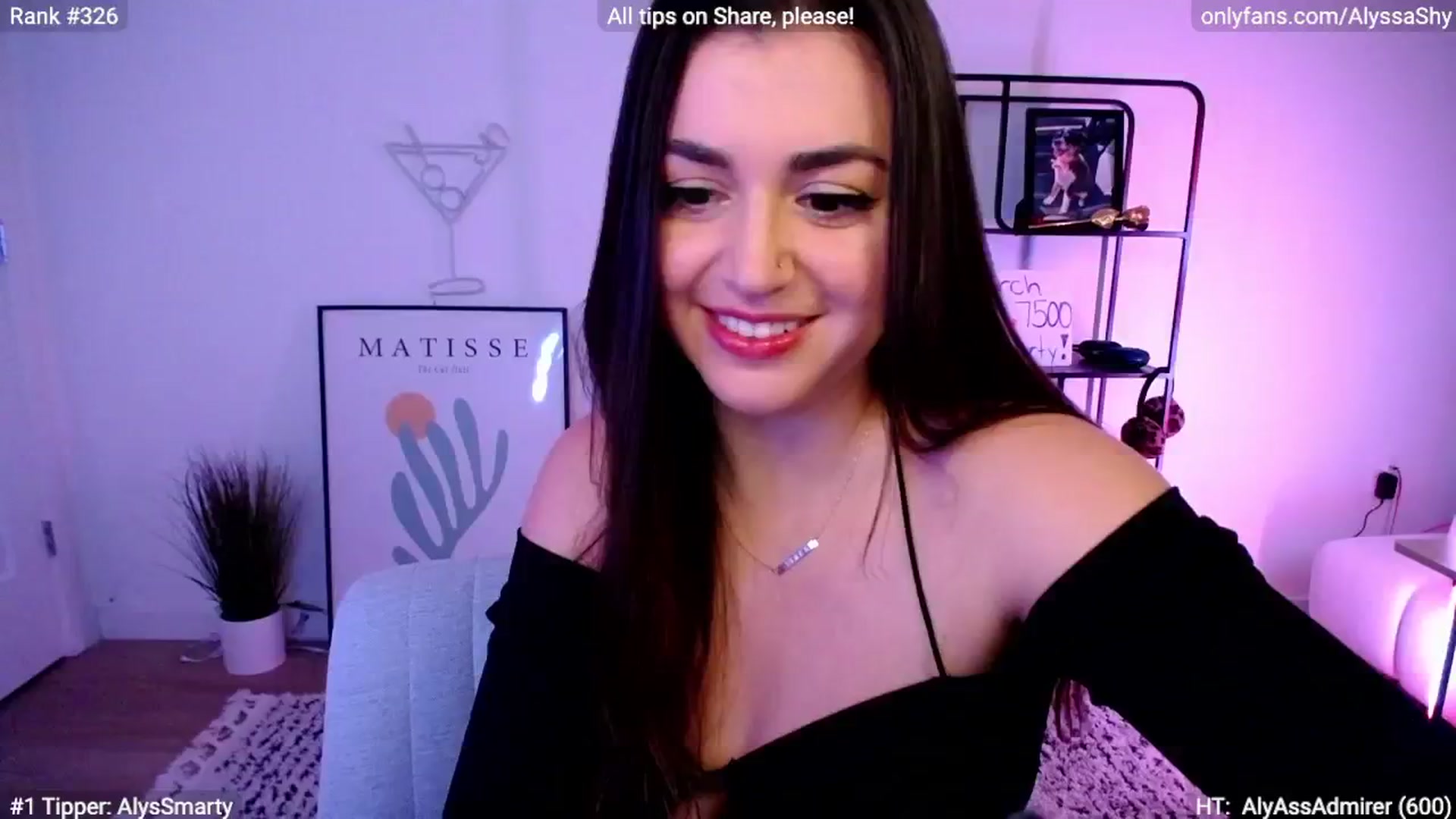 Gallery image thumbnail from AlyssaShy's myfreecams stream on, 03/14/2024, 23:32 image 3 of 20