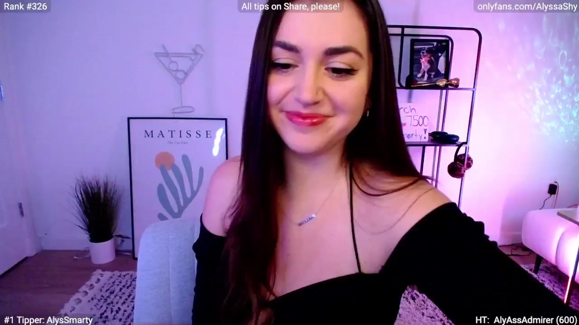 Gallery image thumbnail from AlyssaShy's myfreecams stream on, 03/14/2024, 23:32 image 9 of 20