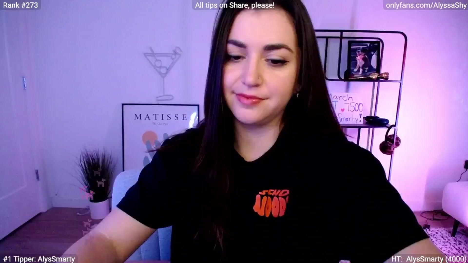 Gallery image thumbnail from AlyssaShy's myfreecams stream on, 03/15/2024, 01:02 image 6 of 20