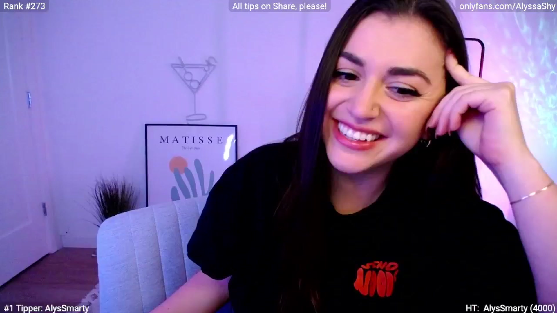 Gallery image thumbnail from AlyssaShy's myfreecams stream on, 03/15/2024, 01:02 image 8 of 20