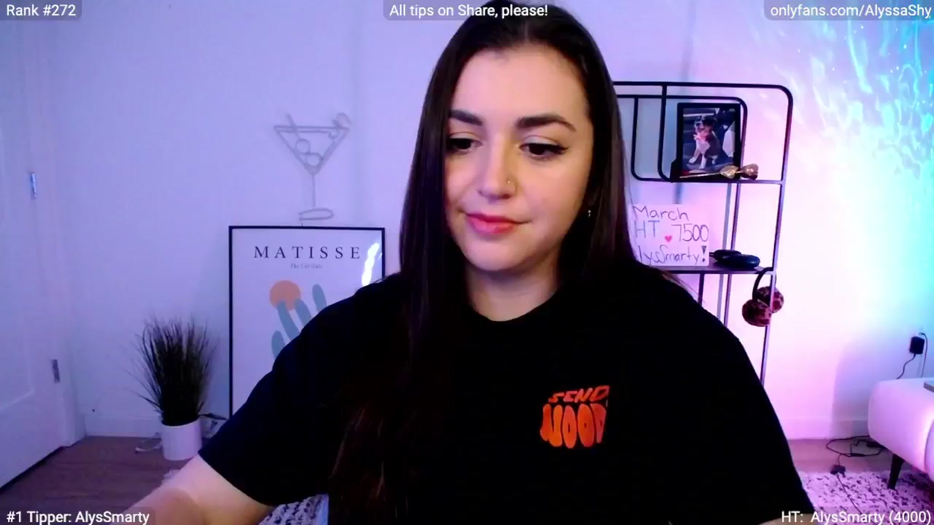 Gallery image thumbnail from AlyssaShy's myfreecams stream on, 03/15/2024, 01:02 image 20 of 20