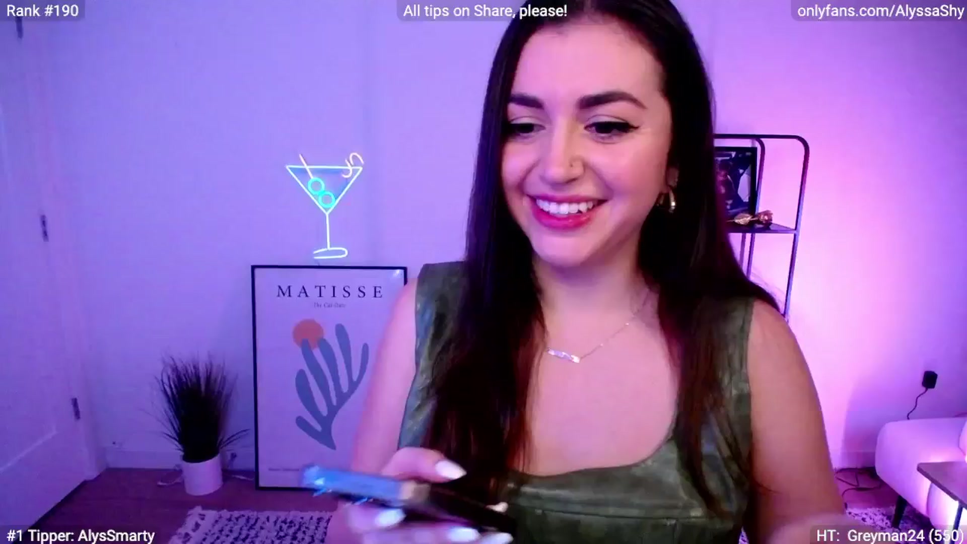 Gallery image thumbnail from AlyssaShy's myfreecams stream on, 03/17/2024, 24:42 image 2 of 20