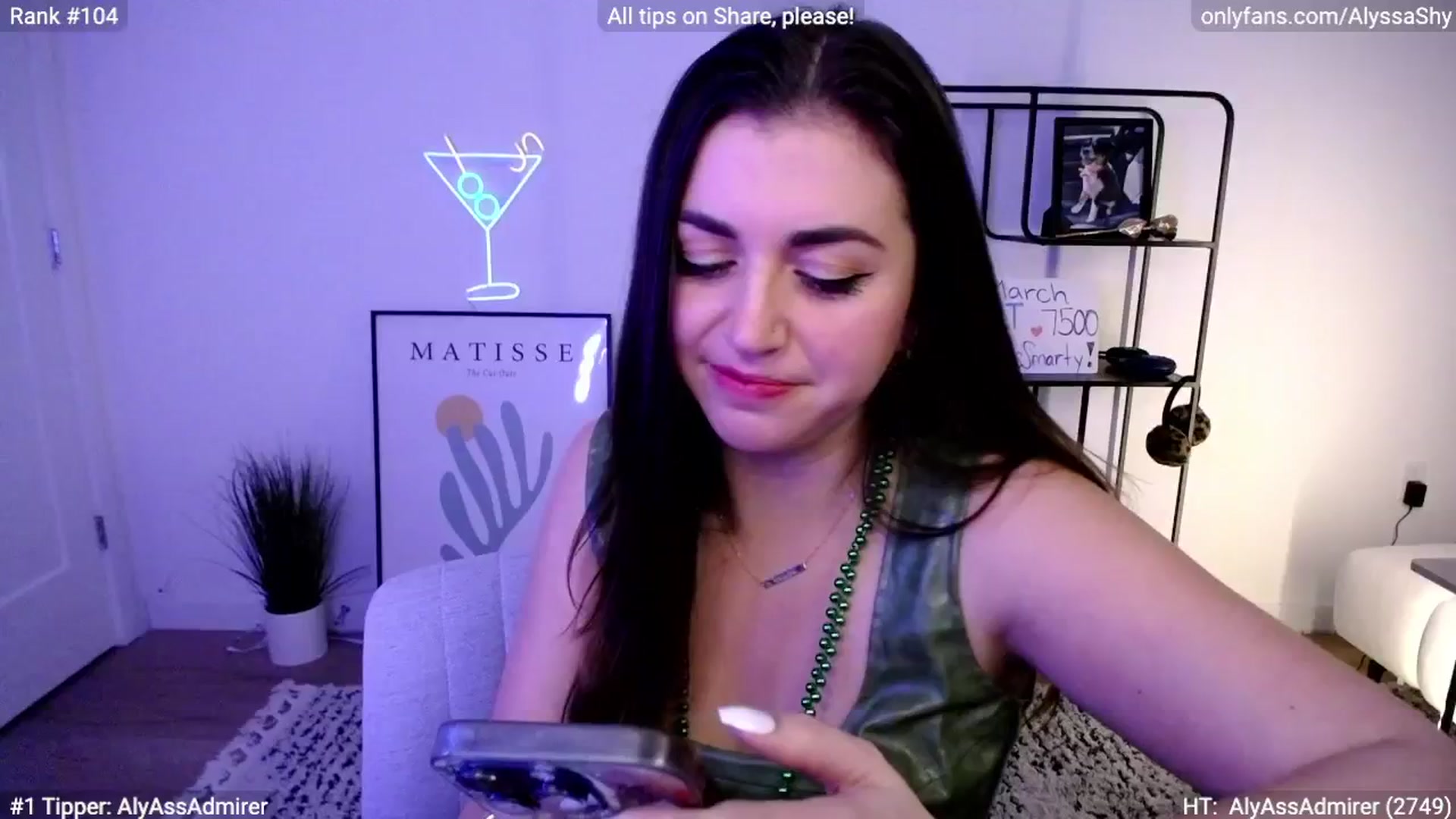 Gallery image thumbnail from AlyssaShy's myfreecams stream on, 03/17/2024, 06:13 image 13 of 20