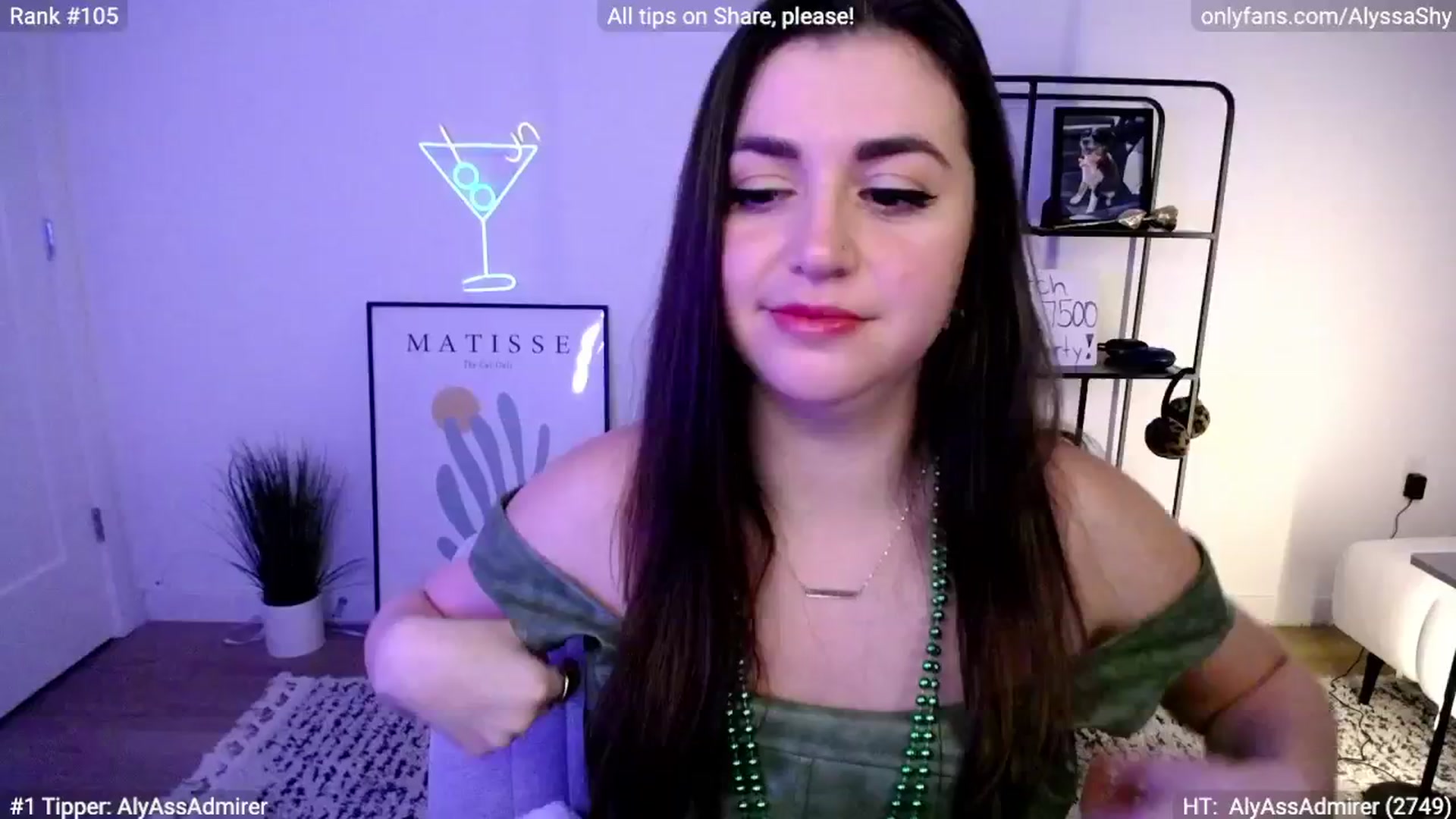 Gallery image thumbnail from AlyssaShy's myfreecams stream on, 03/17/2024, 06:49 image 2 of 20