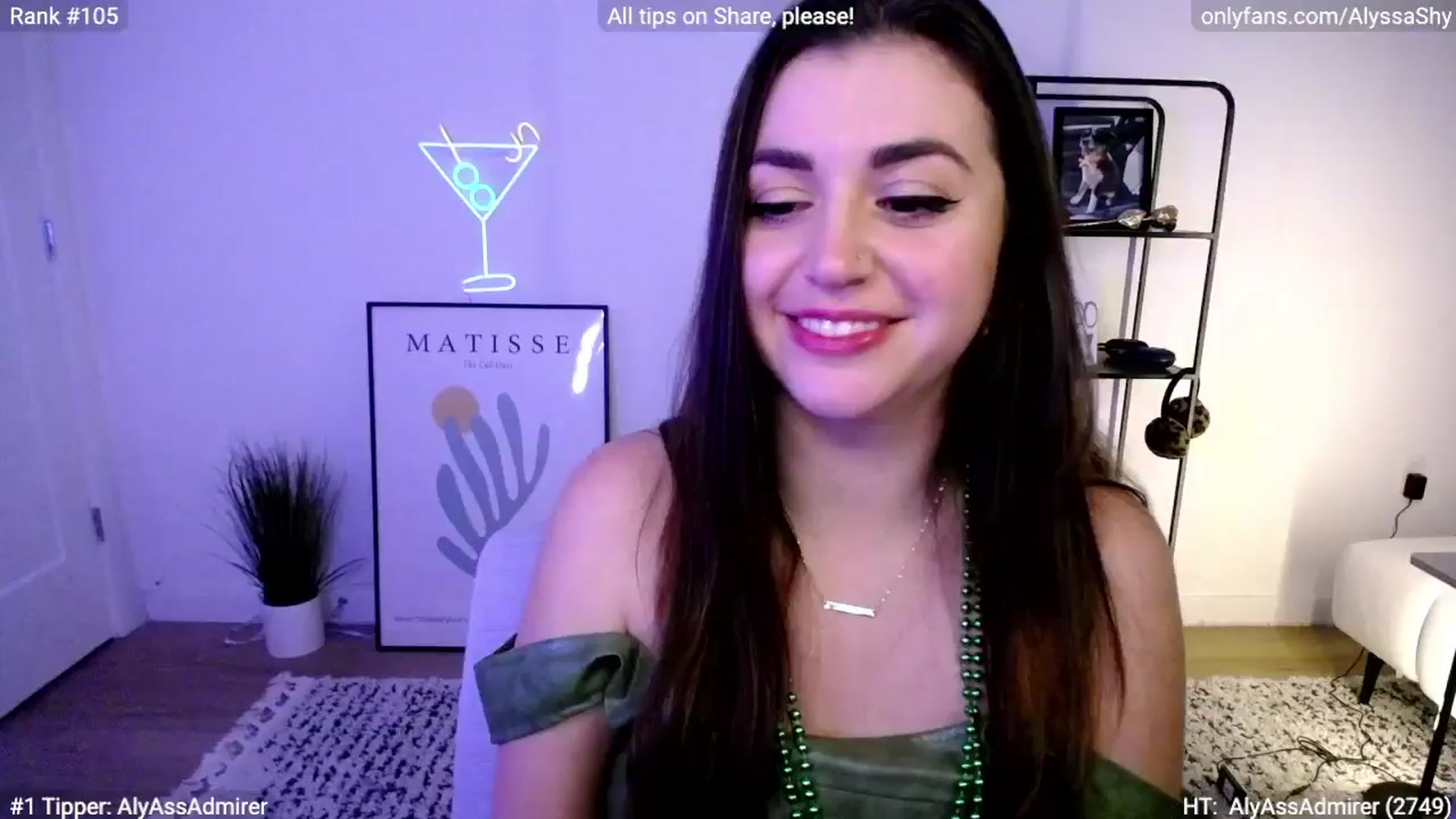 Gallery image thumbnail from AlyssaShy's myfreecams stream on, 03/17/2024, 06:49 image 1 of 20