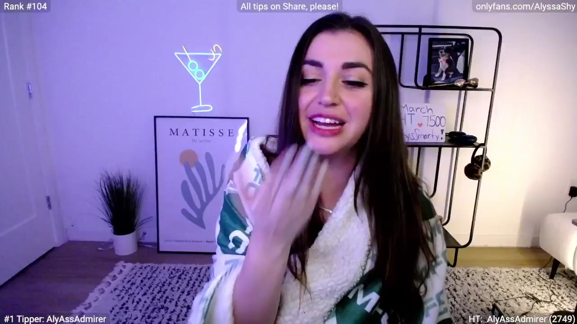 Gallery image thumbnail from AlyssaShy's myfreecams stream on, 03/17/2024, 07:17 image 10 of 20